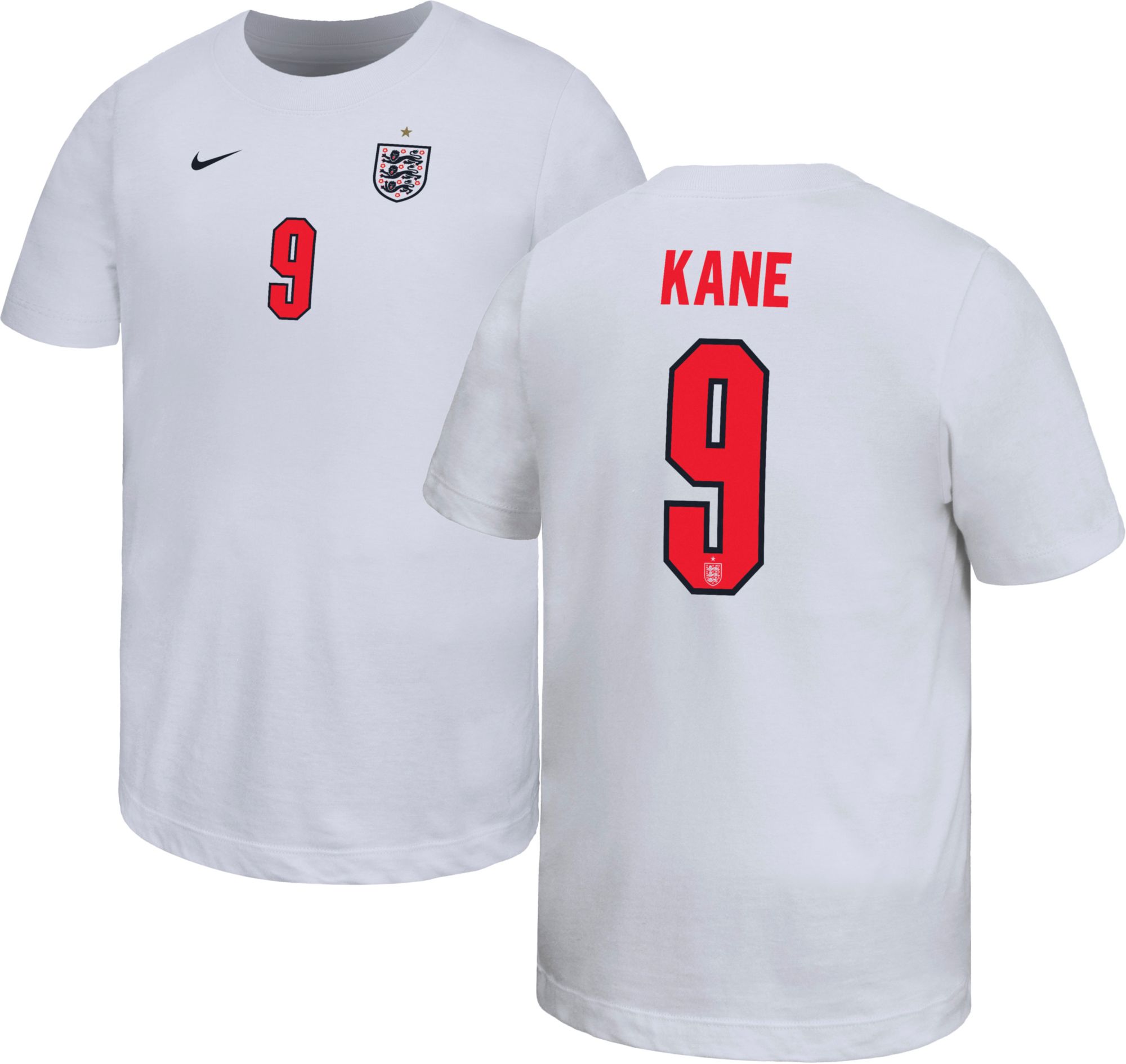 Nike イングランド代表 KANE 9番シャツ Nike Youth England Harry Kane #9 Home T-Shirt | Dick's Sporting Goods