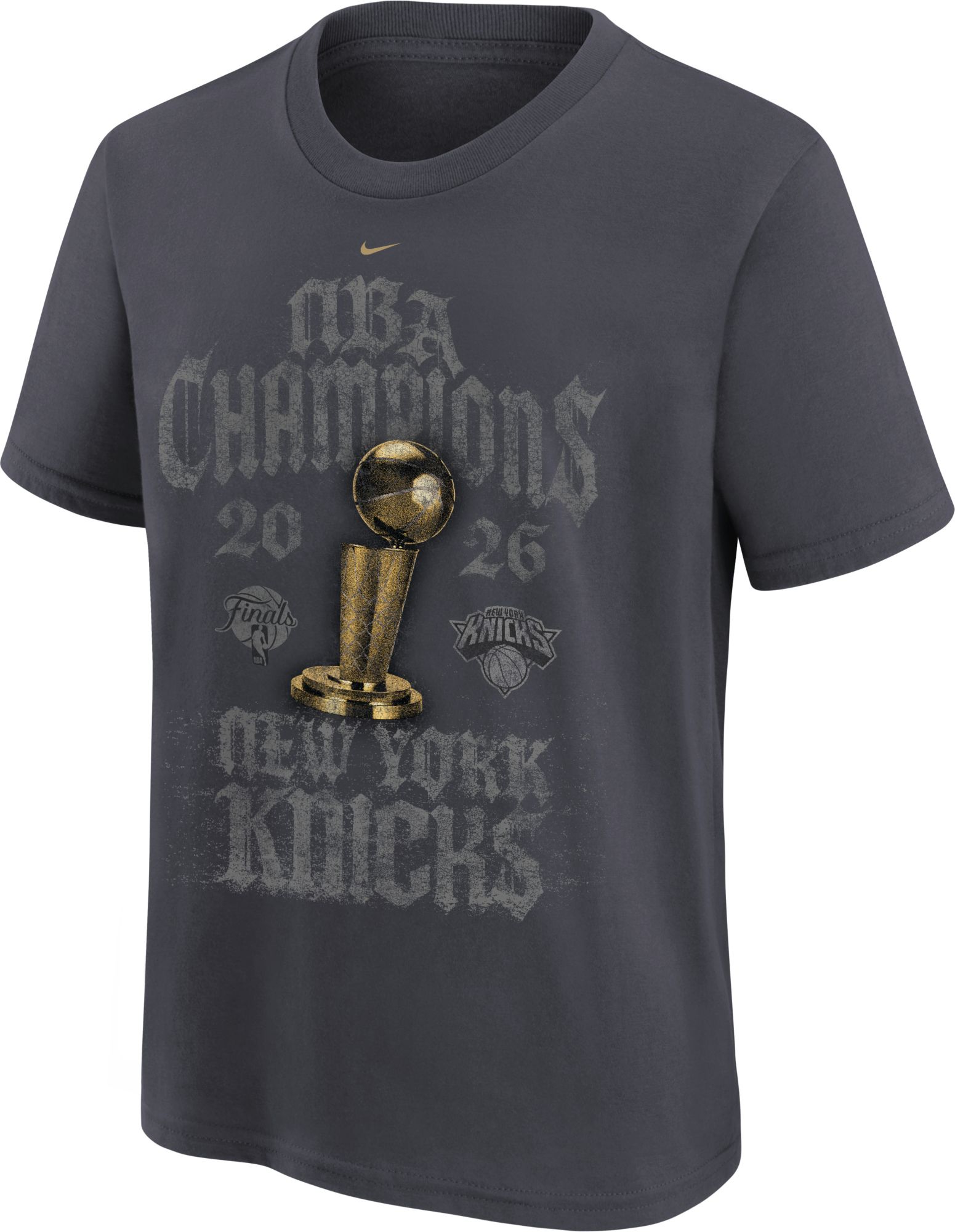 NEE ユニフォームT グレー XL Nike Youth 2026 NBA Champions New York Knicks Authentic Locker