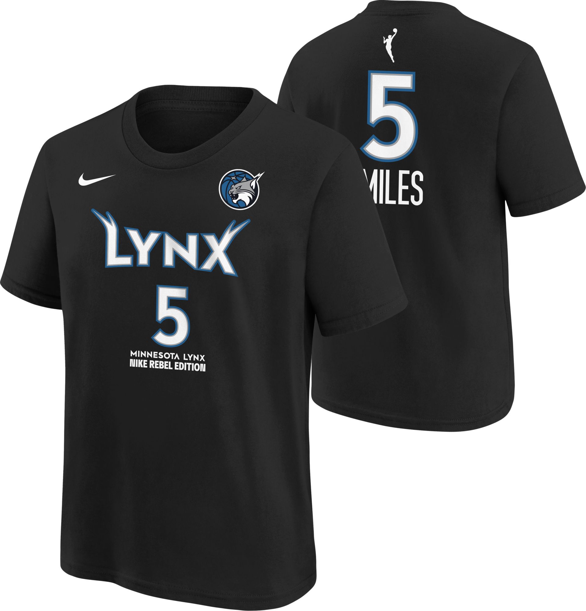 Nike Youth Minnesota Lynx Black Olivia Miles #5 Rebel T-Shirt