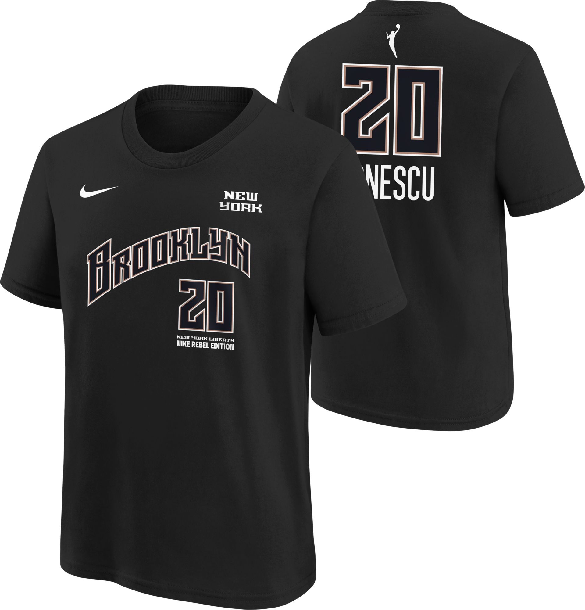 Nike Youth New York Liberty Mint Sabrina Ionescu #20 Rebel T-Shirt