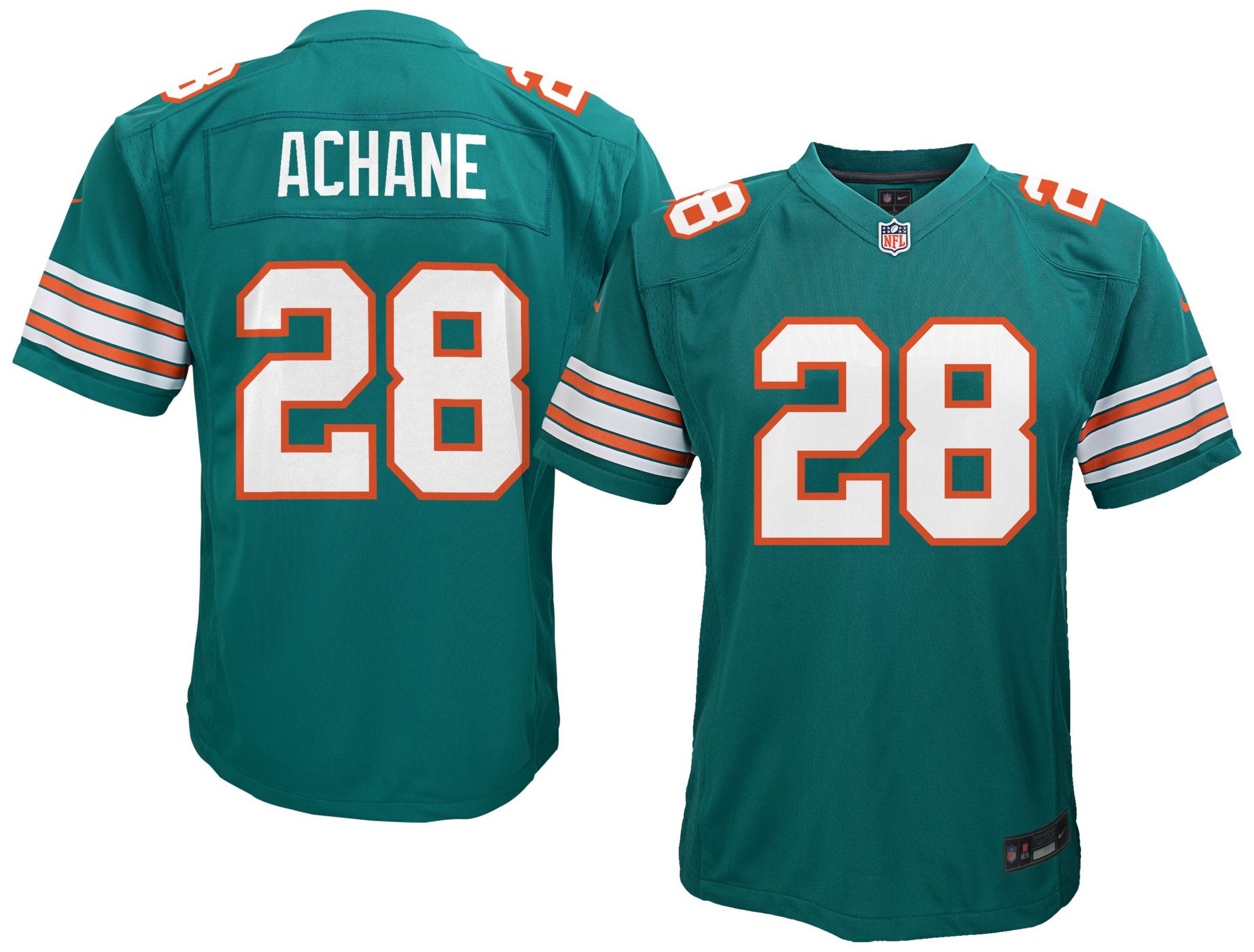 Nike Youth Miami Dolphins DeVon Achane #28 Turbo Green Alternate