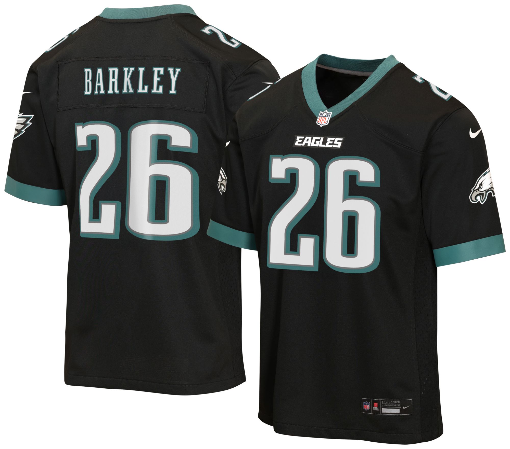 Nike Youth Philadelphia Eagles Saquon Barkley #26 Black Alternate