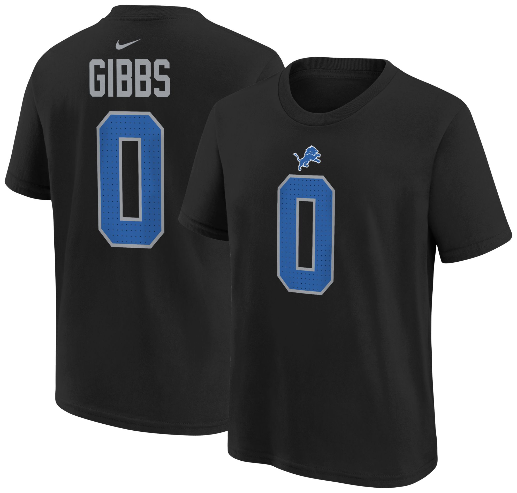 Nike Youth Detroit Lions Jahmyr Gibbs Black T-Shirt | Dick's