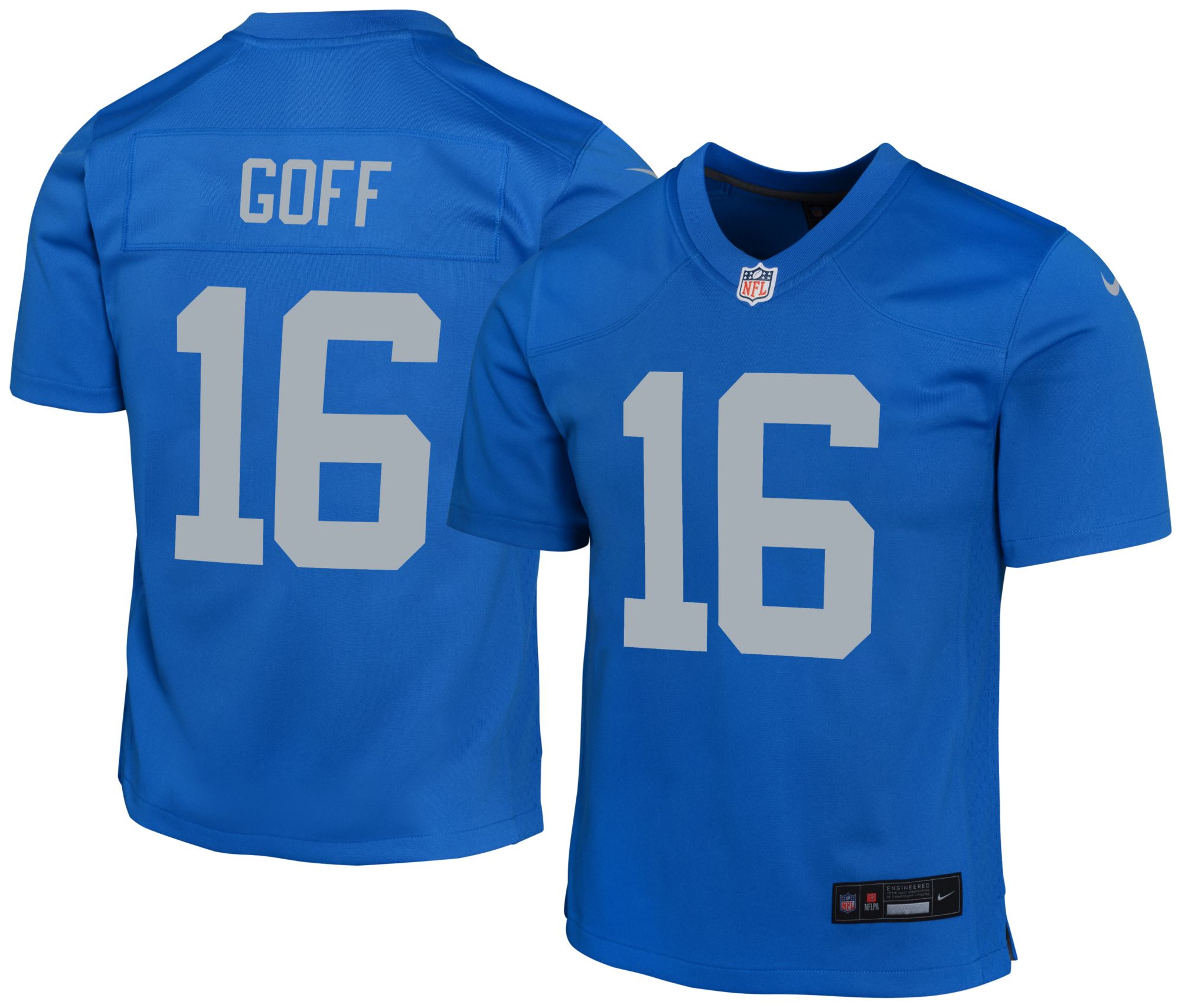 Nike Youth Detroit Lions Jared Goff #16 Blue Spark Alternate Game