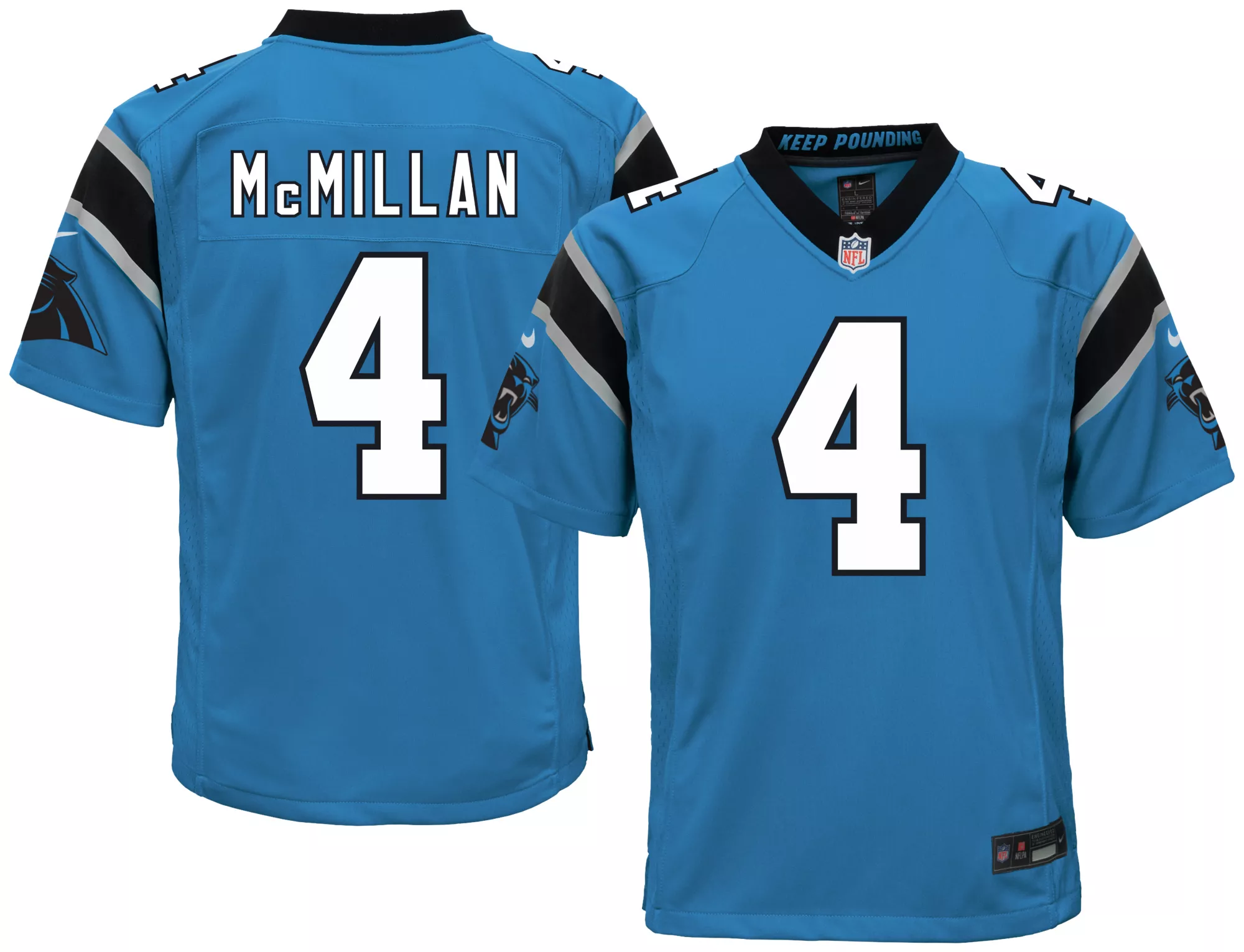 Nike Youth Carolina Panthers Tetairoa McMillan #4 Blue Alternate Game Jersey