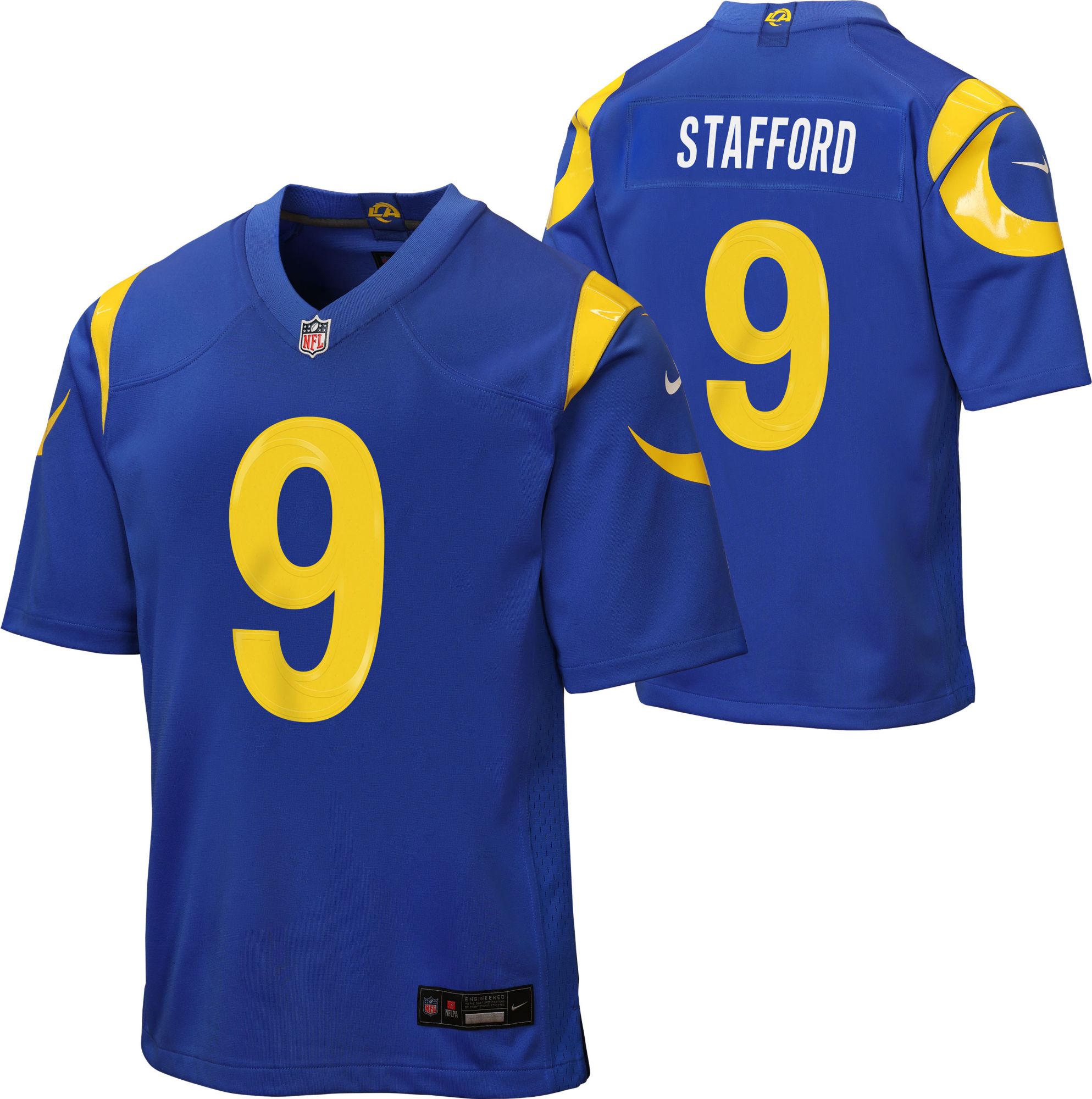 Nike Youth Los Angeles Rams Blue Matthew Stafford #9 Home Game