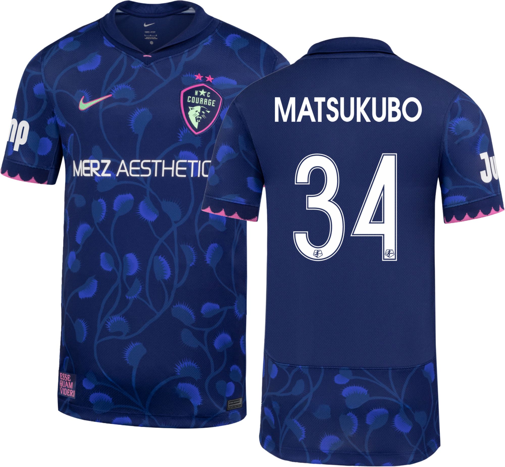 Nike Youth North Carolina Courage Manaka Matsukubo #34 Black 2026
