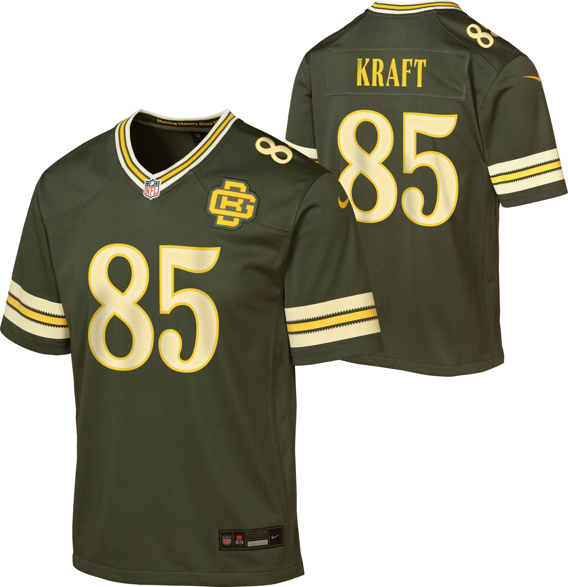Nike Youth Green Bay Packers Tucker Kraft NFL Rivalries Game