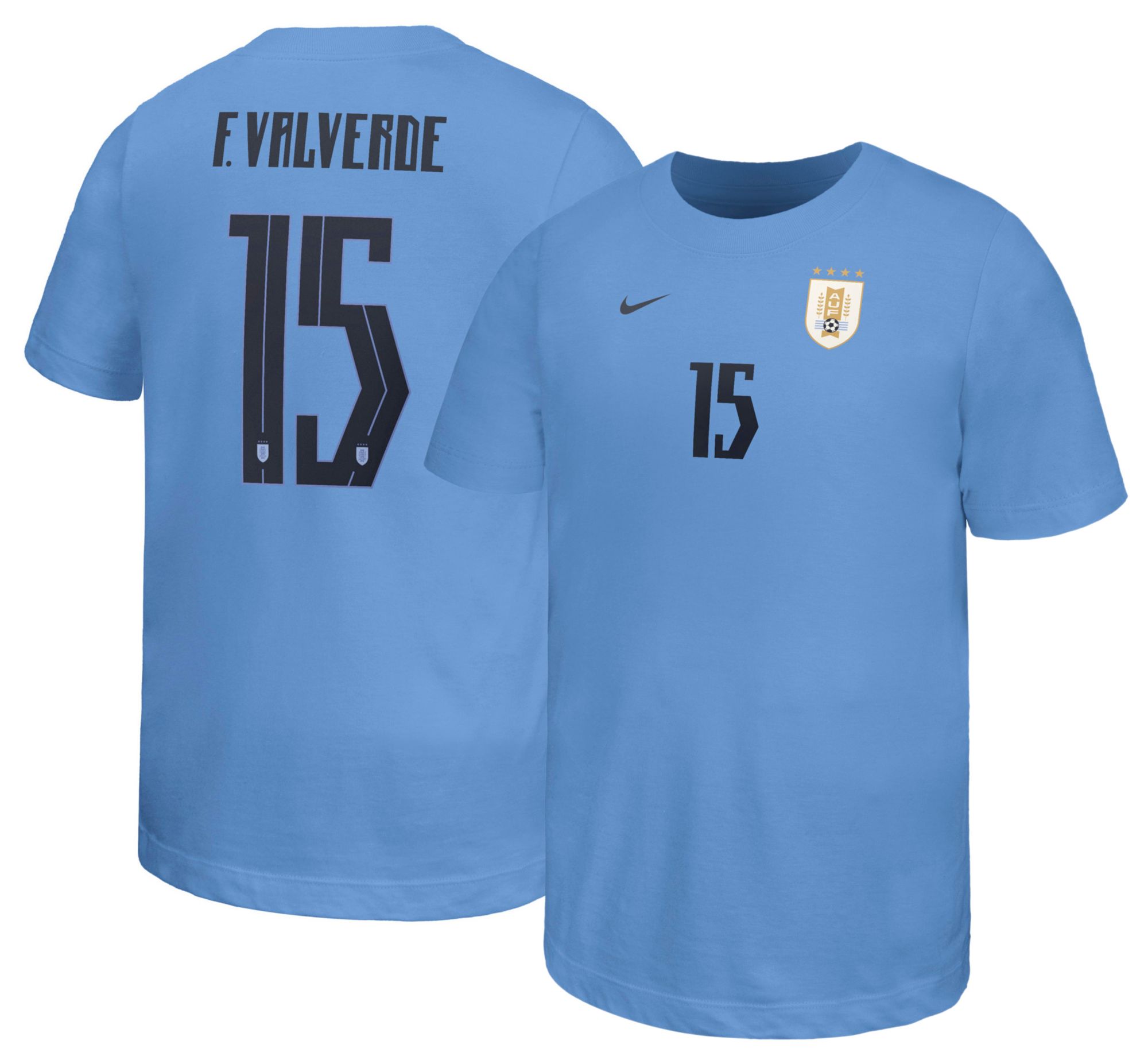 Nike Youth Uruguay Federico Valverde #15 Home T-Shirt | Dick's