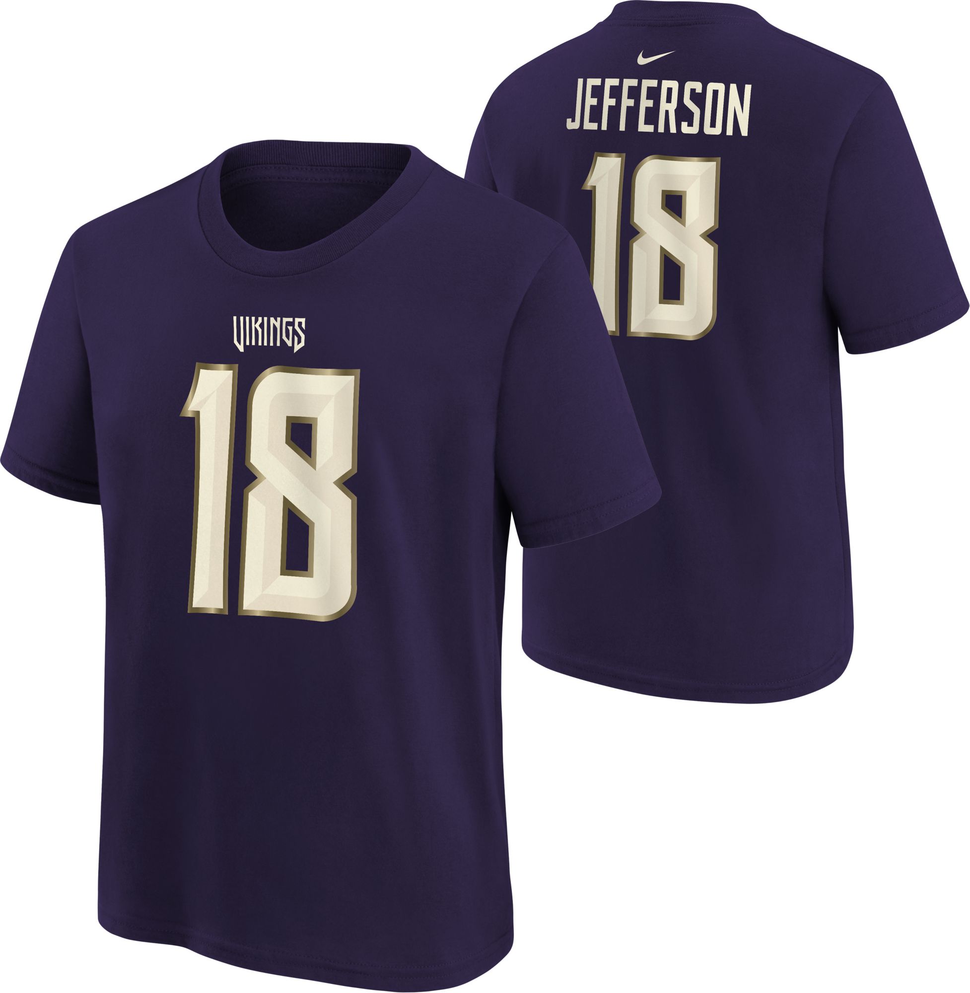 Nike Youth Minnesota Vikings Justin Jefferson NFL Rivalries T