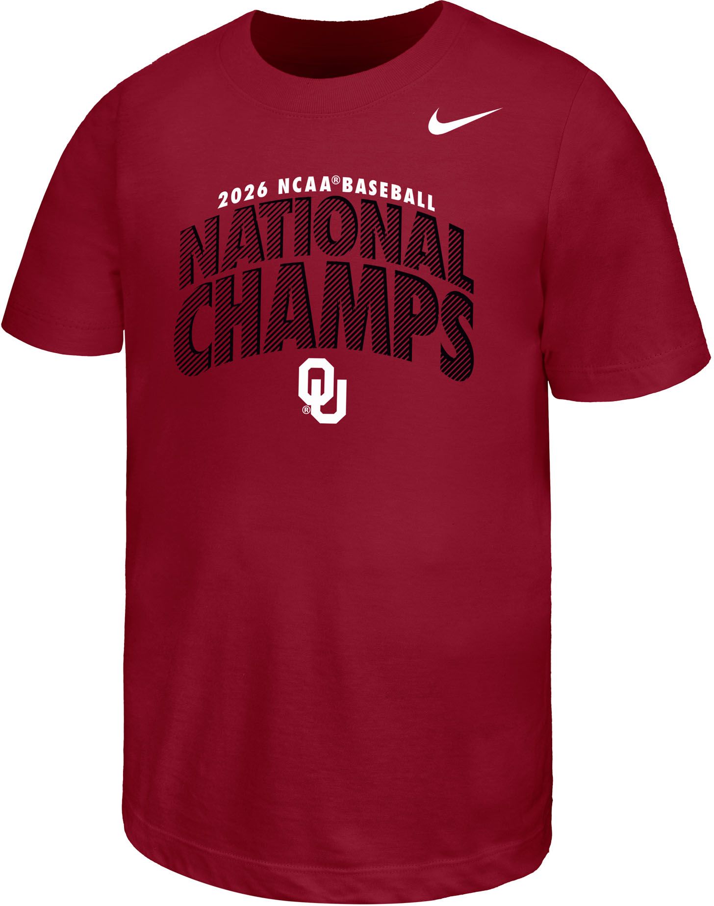 Nike Youth 2026 College World Series Baseball Champions Oklahoma