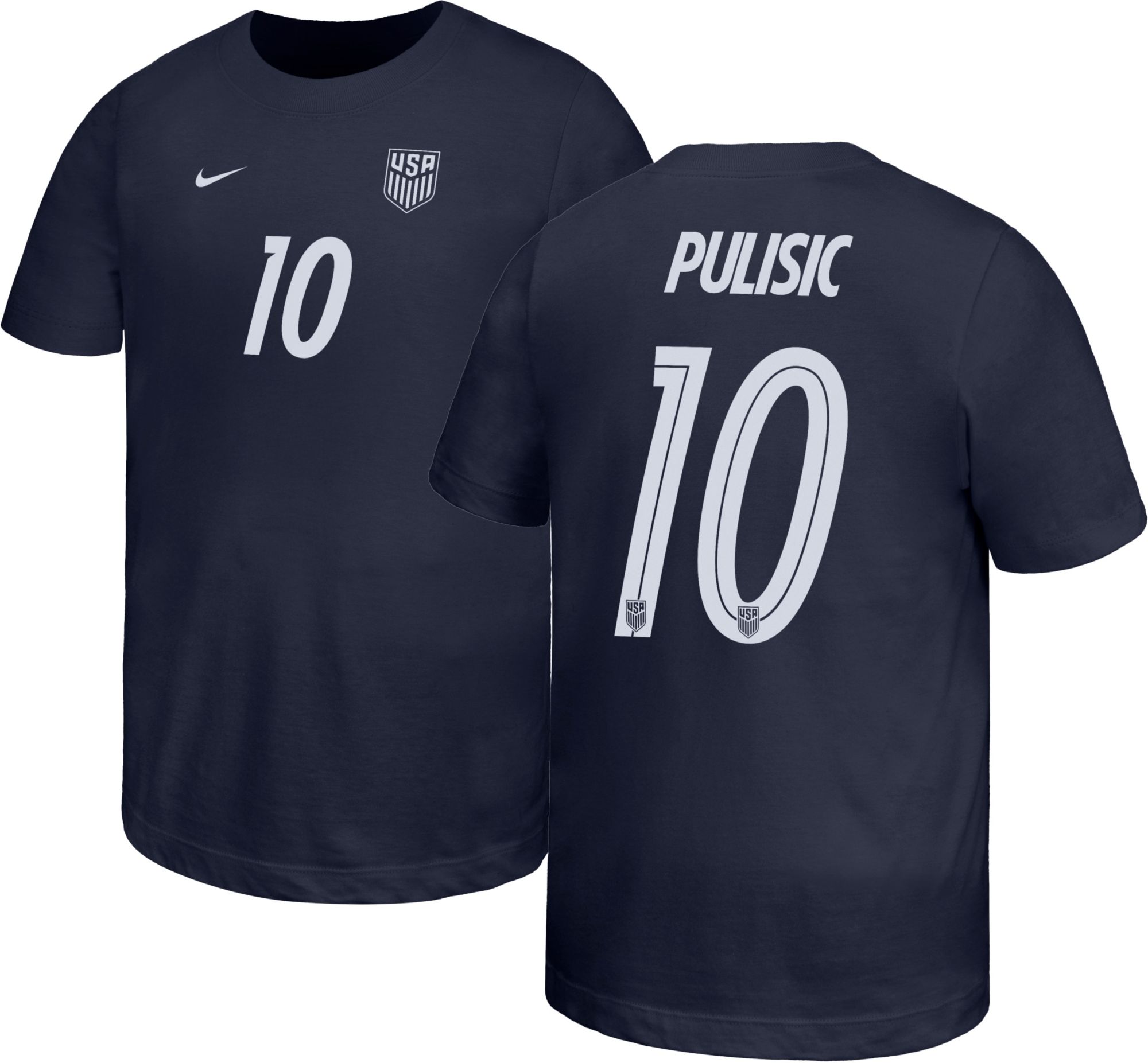 Nike Youth USMNT Christian Pulisic #10 Navy 2026 T-Shirt | Dick's