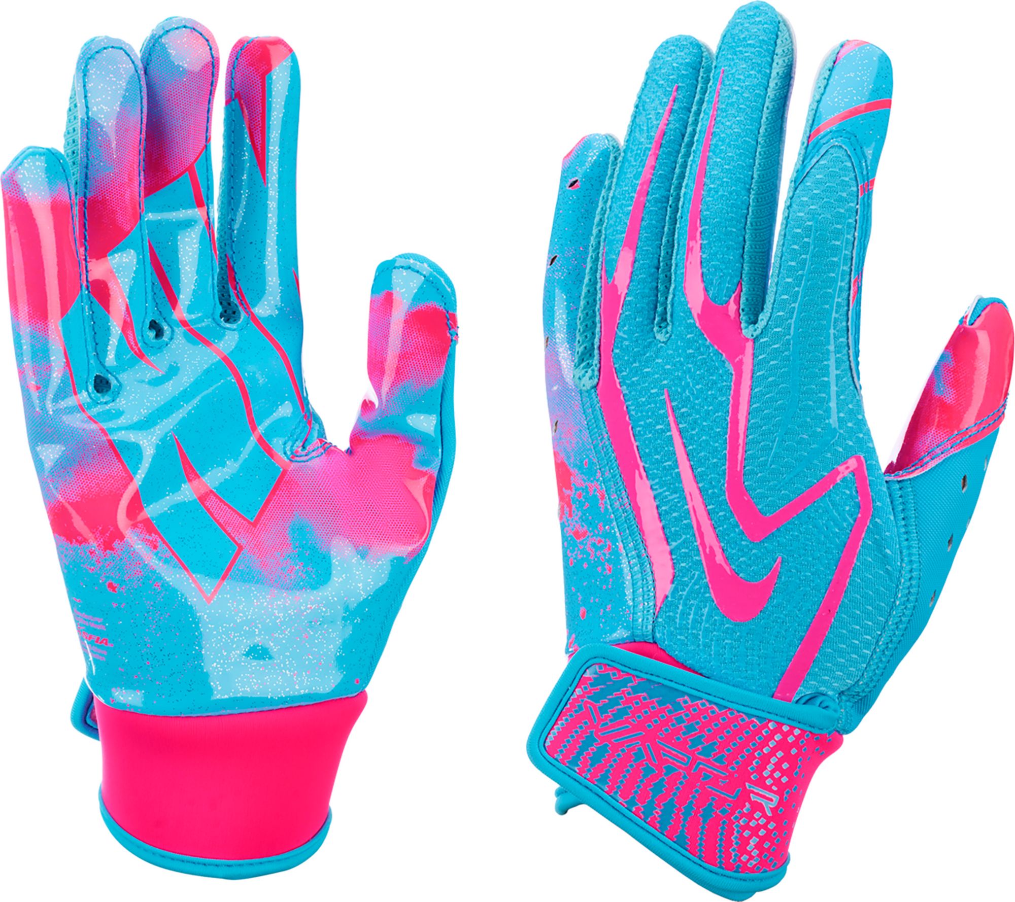 Nike Youth Vapor Jet 9.0 Iridescent Football Gloves | Dick's