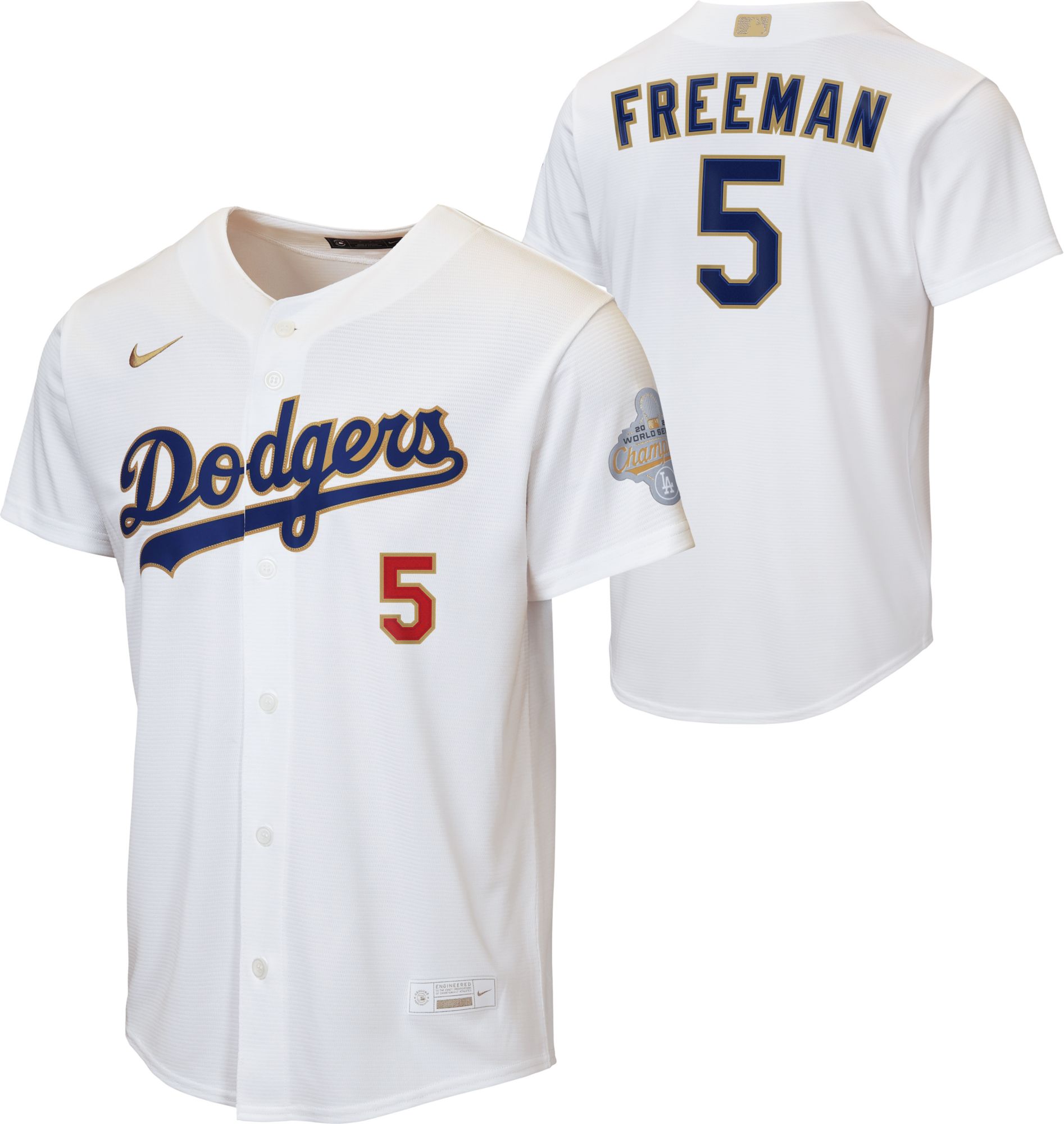 Nike Youth Los Angeles Dodgers Freddie Freeman #5 2026 Gold