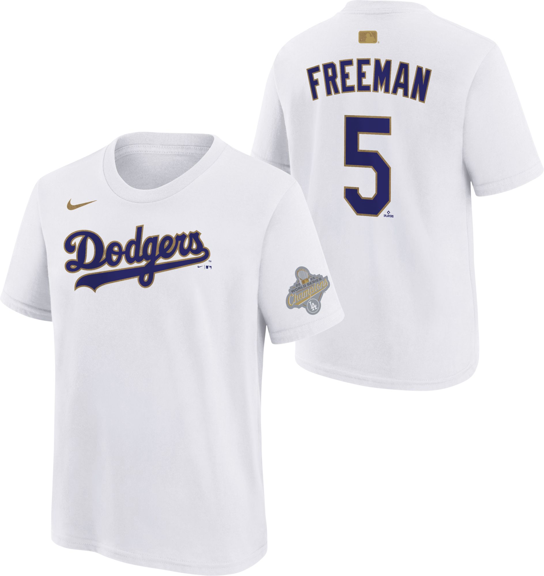 Nike Youth Los Angeles Dodgers Freddie Freeman #5 2026 Gold