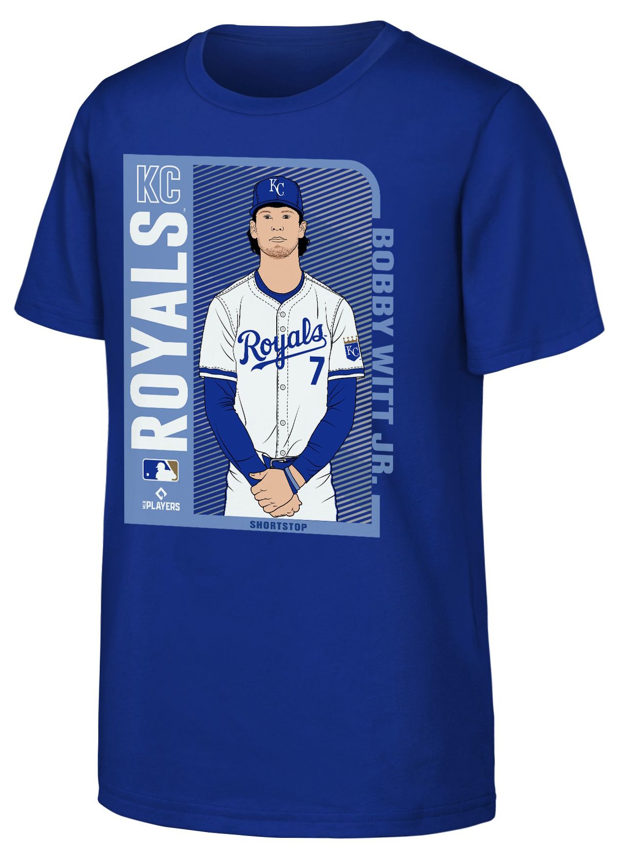MLB Team Apparel Youth Kansas City Royals Royal Bobby Witt Jr. #7