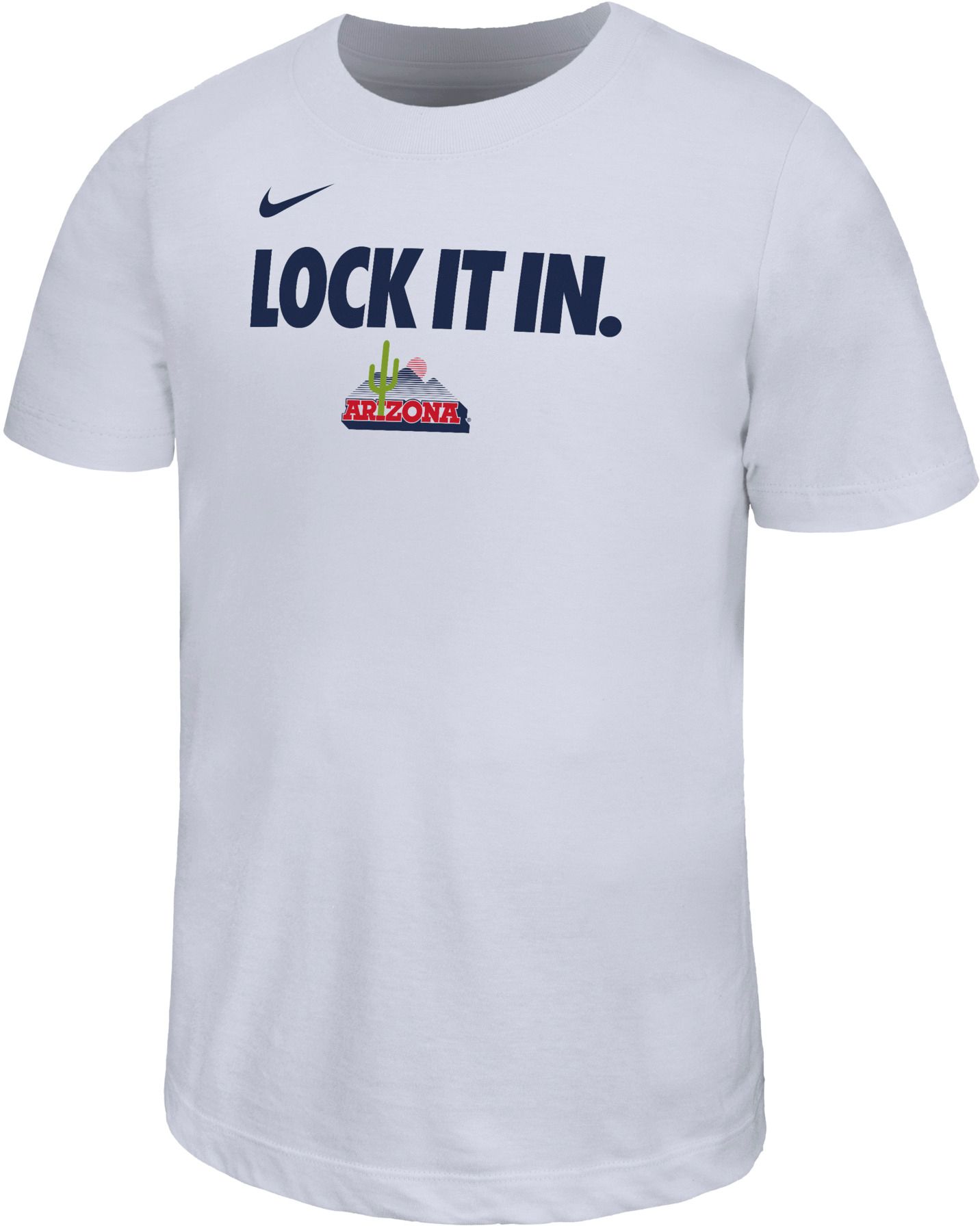 Nike Youth Arizona Wildcats 'Lock It In' White Bench T-Shirt