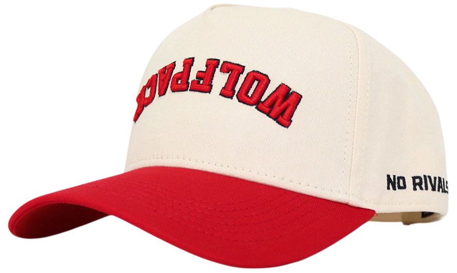No Rivals Adult NC State Wolfpack Upside Down Snapback Hat