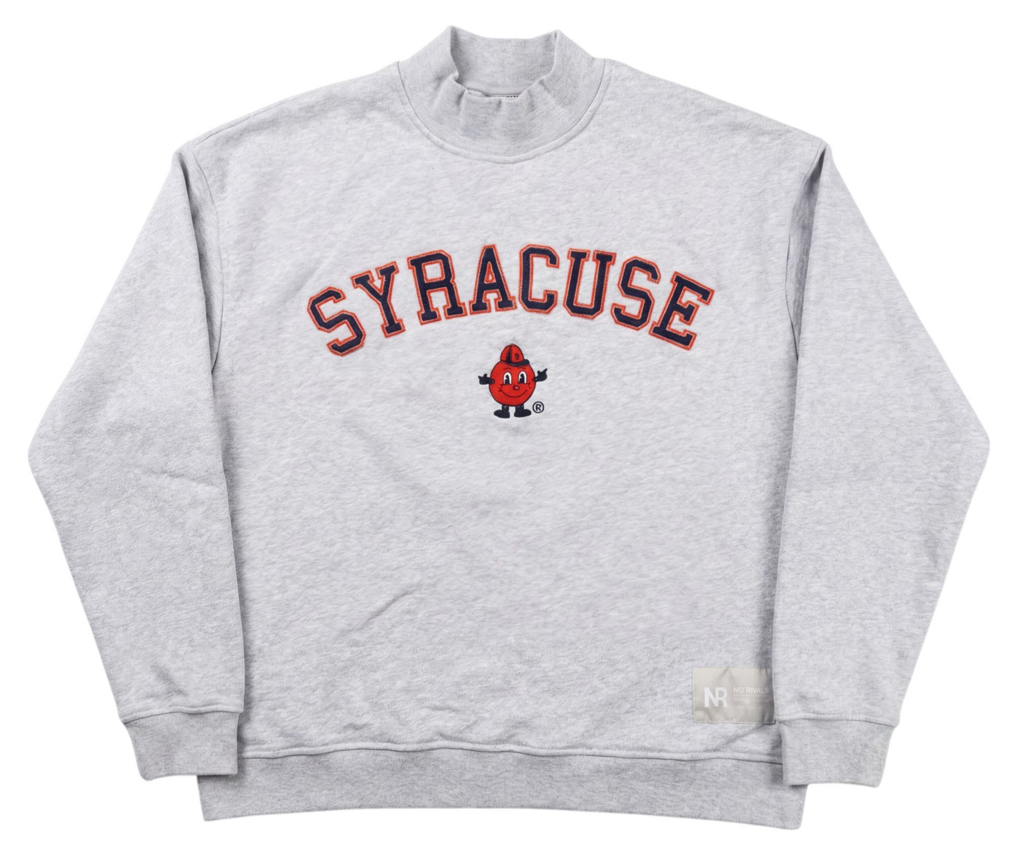 No Rivals Men's Syracuse Orange Grey Mock Neck Sweatshirt | Dick's
