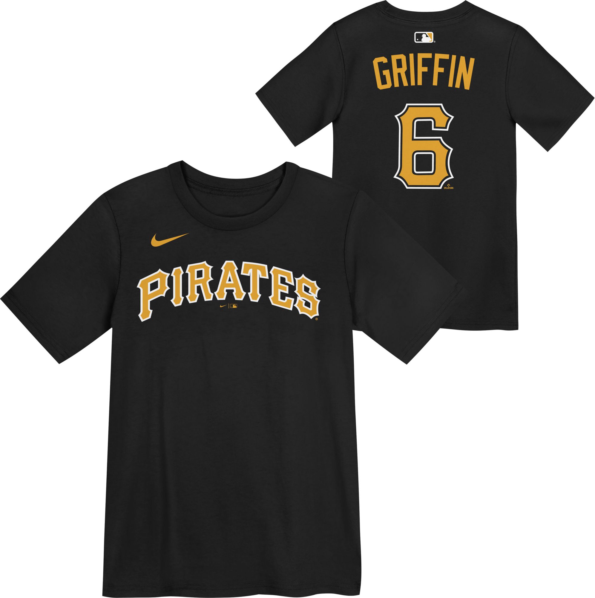 Nike Little Kids' Pittsburgh Pirates Konnor Griffin #6 Home Black