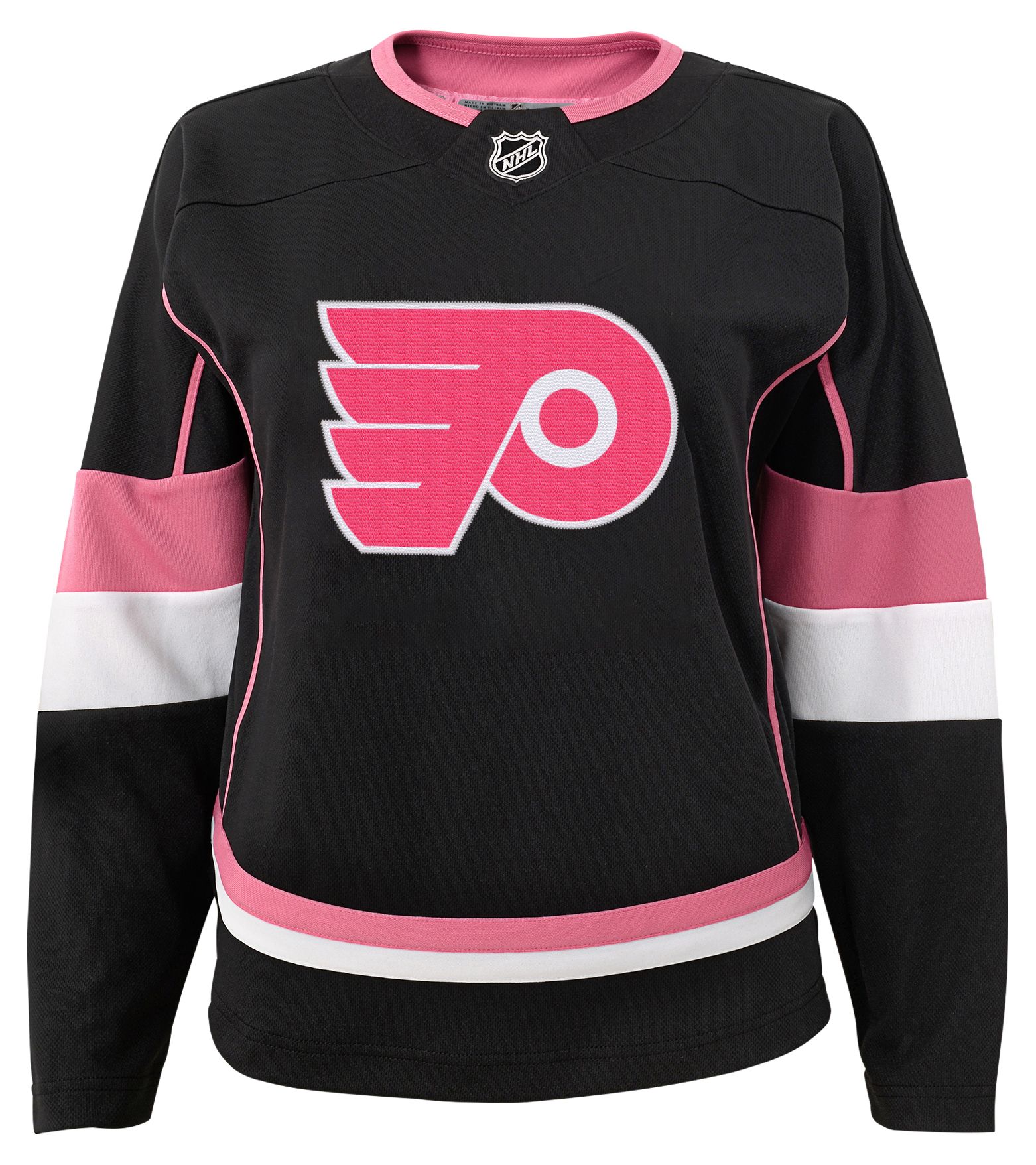 NHL Girls' Philadelphia Flyers Trevor Zegras #46 Black Replica