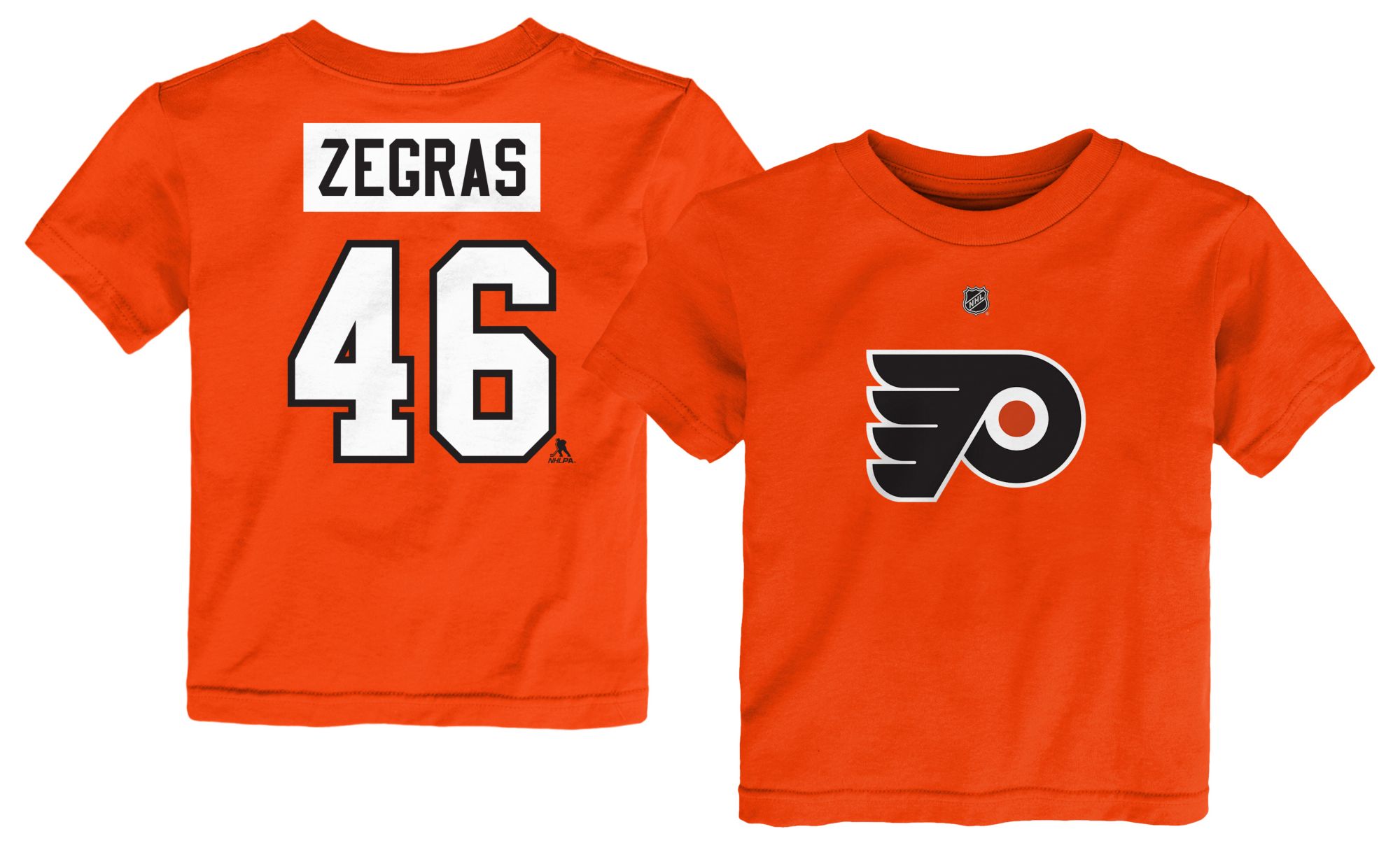 NHL Toddler Philadelphia FlyersTrevor Zegras #46 Brilliant Orange