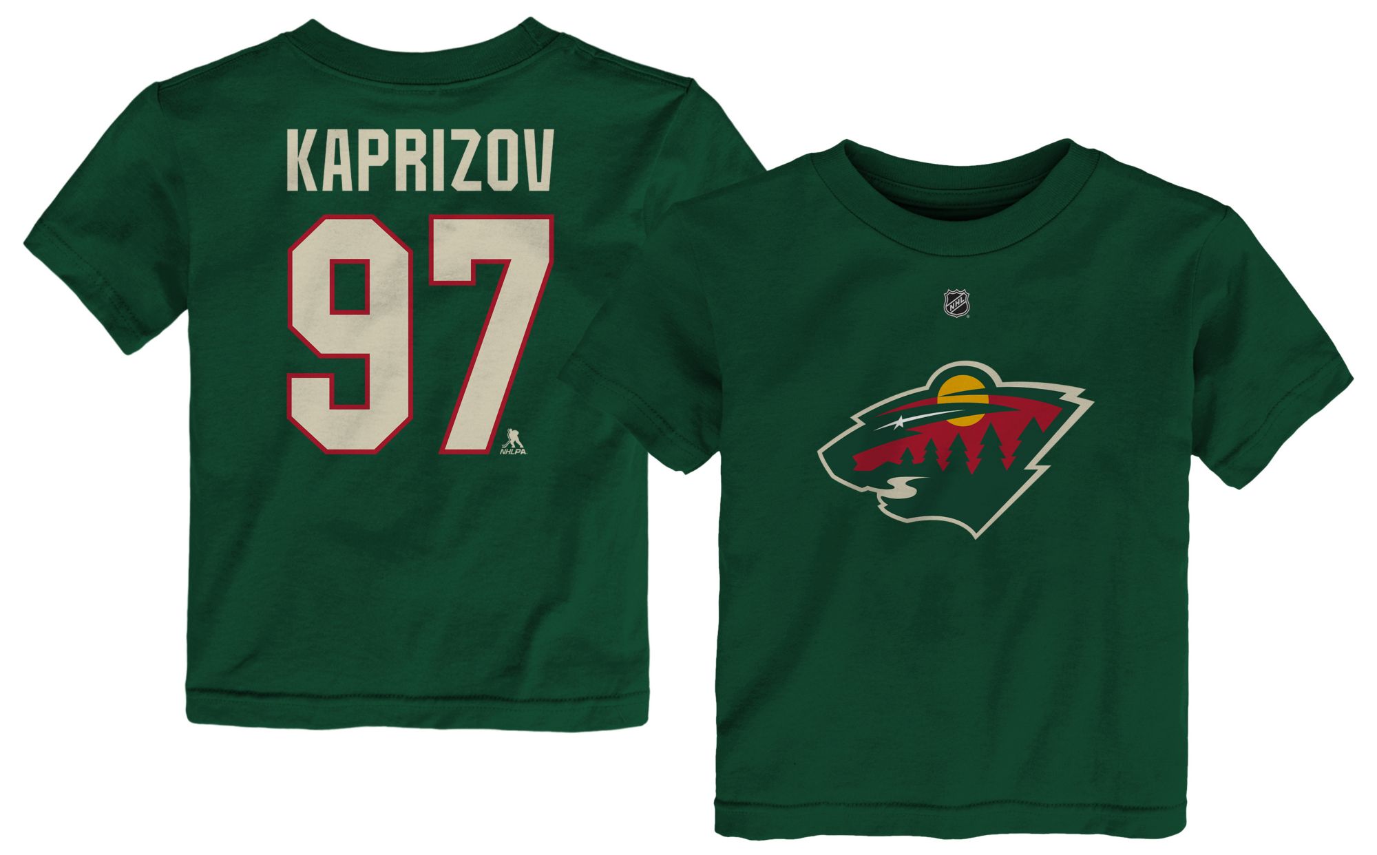 NHL Toddler Minnesota Wild Kirill Kaprizov #97 Fir T-Shirt
