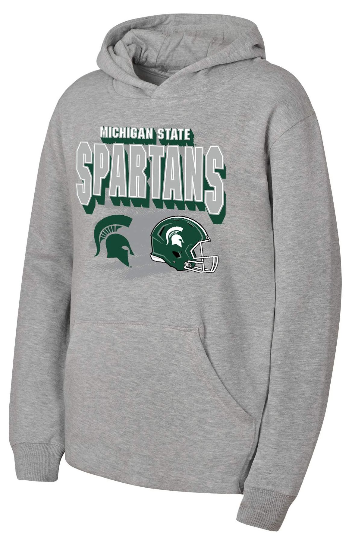 MICHIGAN STATE グレー トレーナー NCAA Youth Michigan State Spartans Heather Gray Throwdown Crewneck