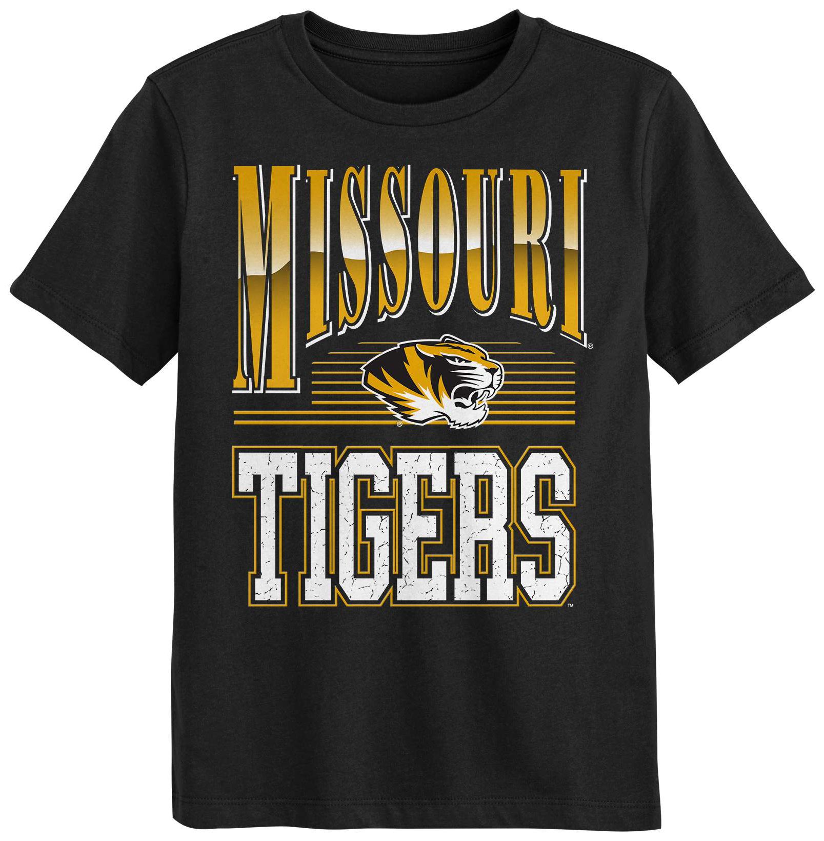 Outerstuff Youth Missouri Tigers Black Chrome Header T-Shirt
