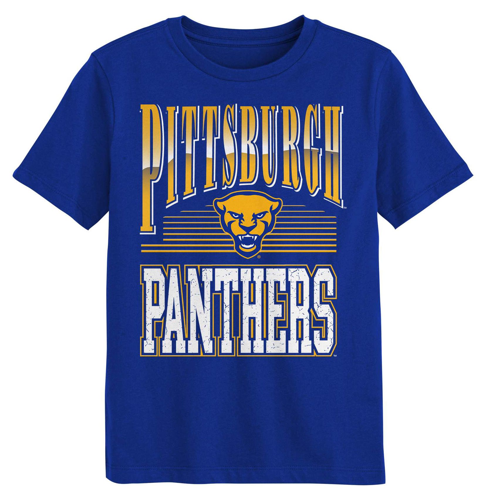 NCAA Youth Pitt Panthers Royal Chrome Header T-Shirt | Dick's