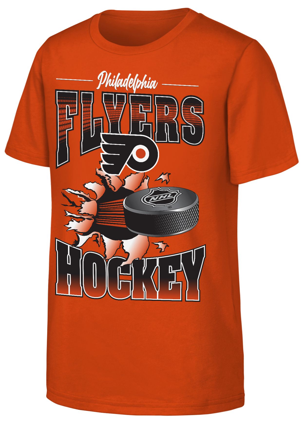 SKY-HI FLYERS Tシャツ 2016 NHL Youth Philadelphia Flyers Brilliant Orange Breakout 2.0 T