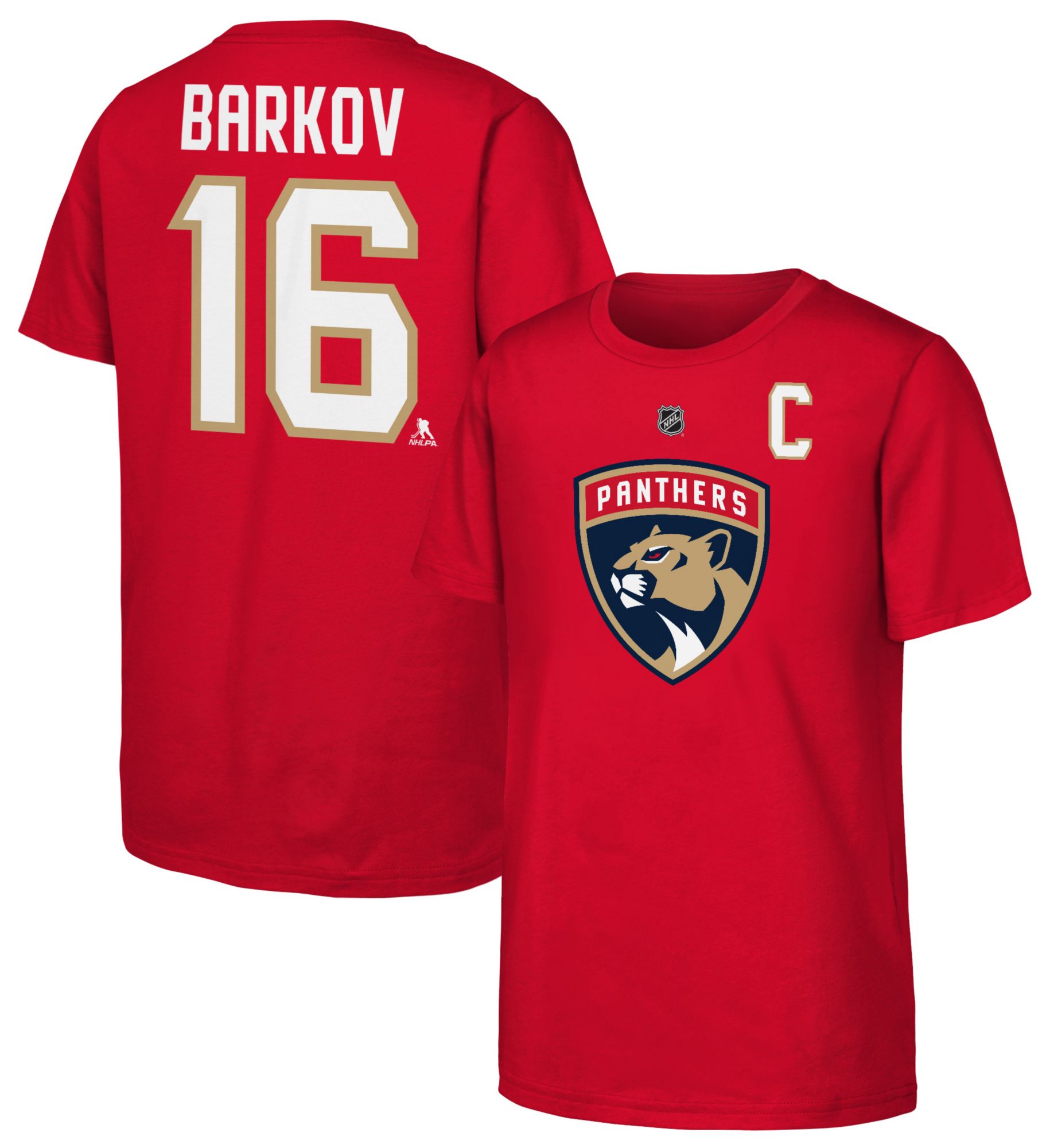 NHL Youth Florida Panthers Aleksander Barkov #16 University Red T