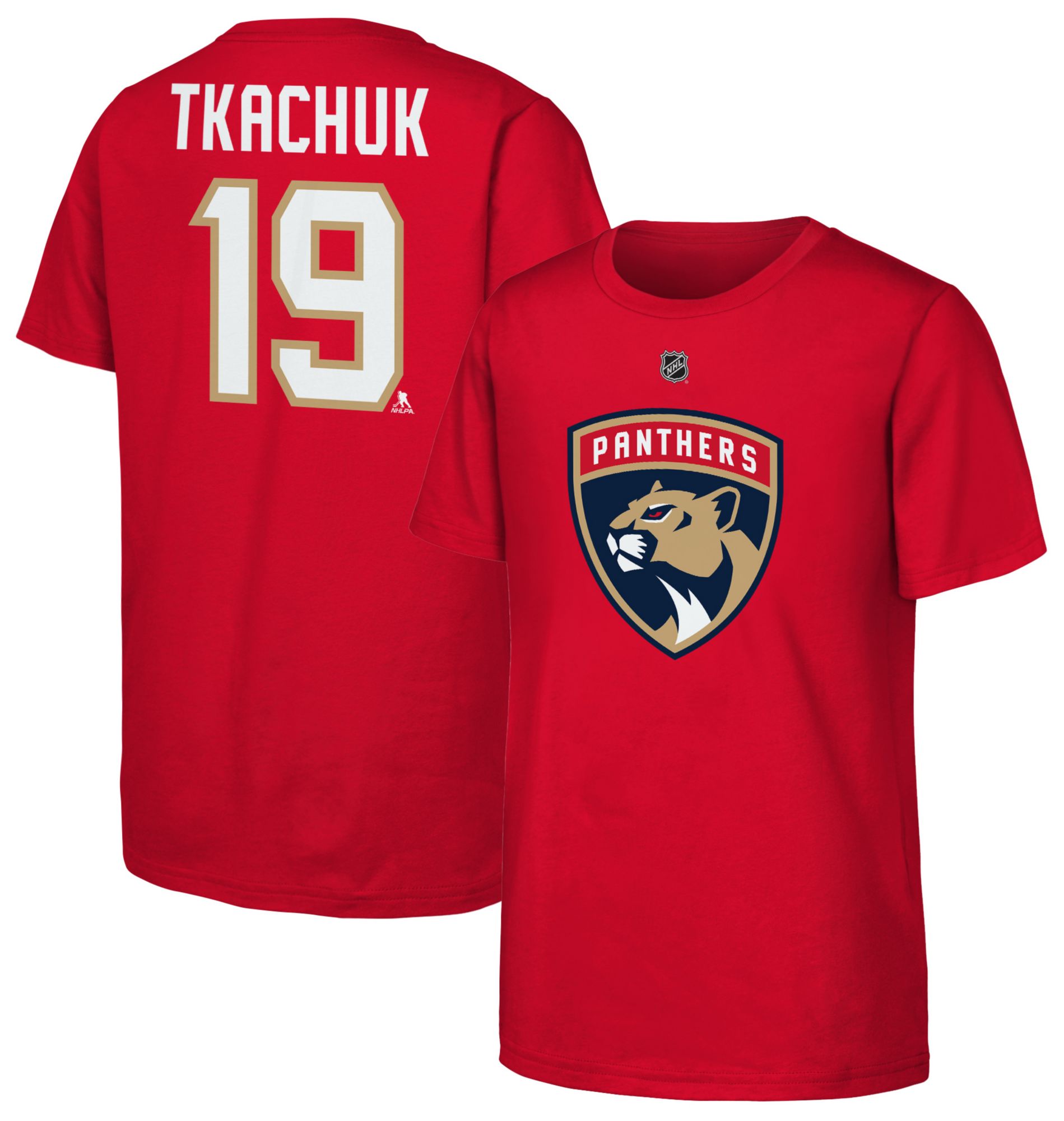 NHL Youth Florida Panthers Matthew Tkachuk #19 University Red T