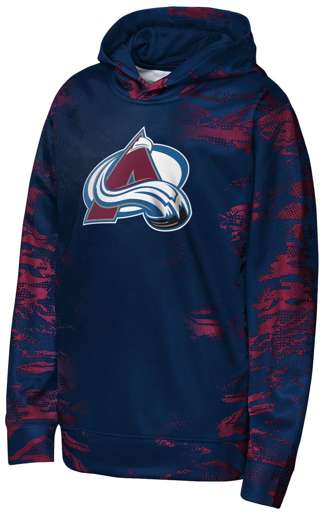 NHL Team Apparel Youth Colorado Avalanche Navy Dynamics Pullover