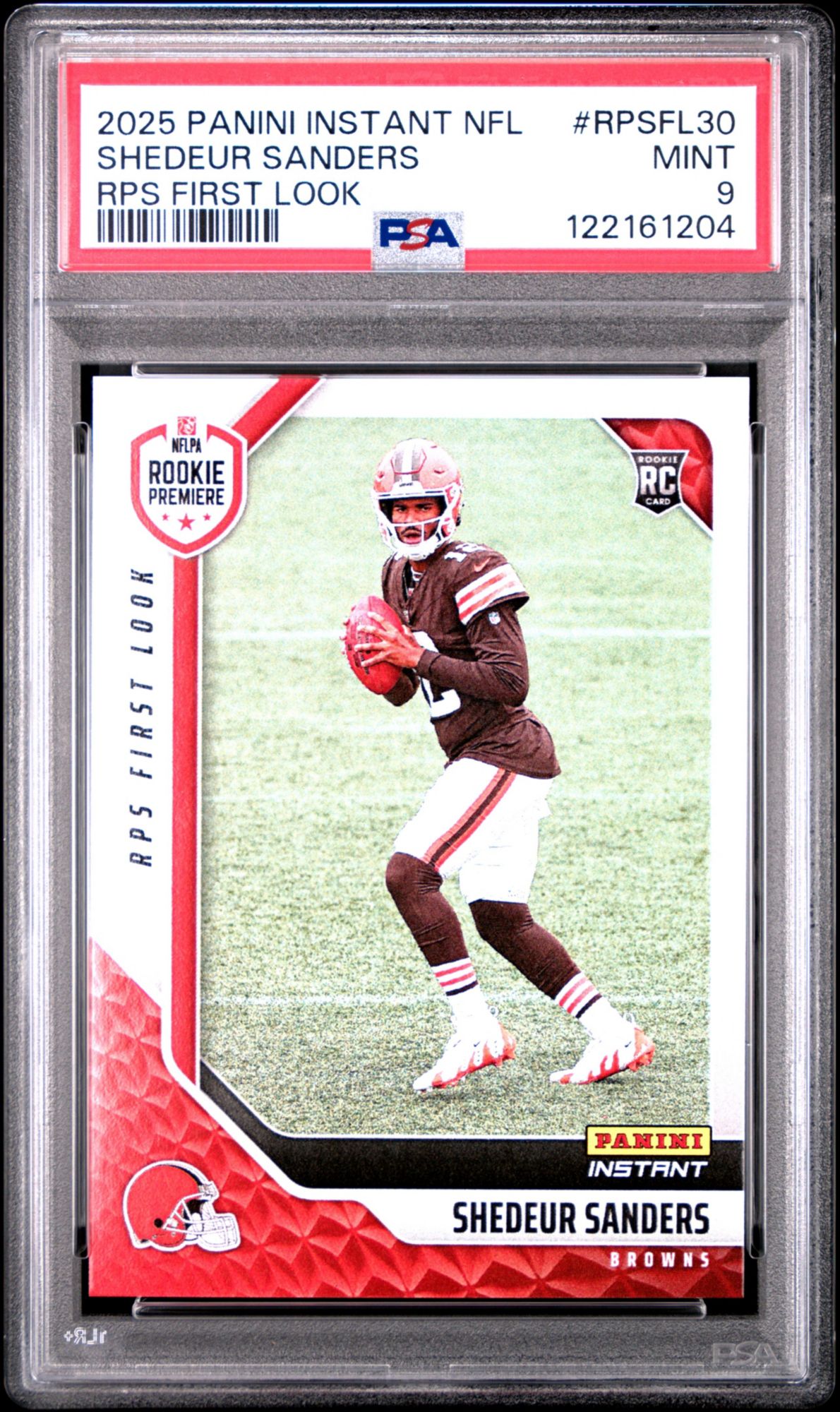 2025 Panini Instant Nfl Rps First Look Rpsfl30 Shedeur Sanders PSA