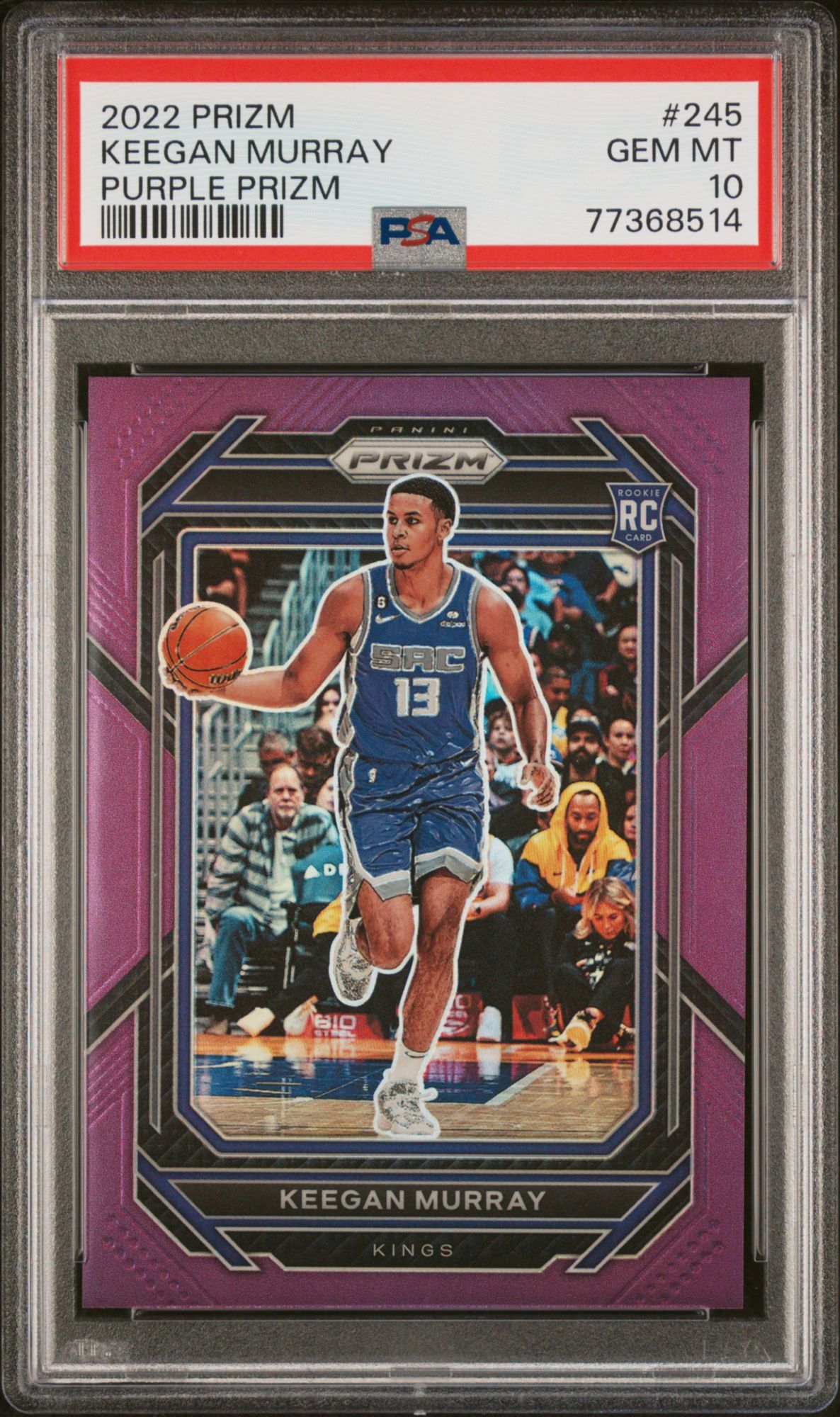 2022 Panini Prizm 245 Keegan Murray Purple Prizm PSA 10 | Dick's