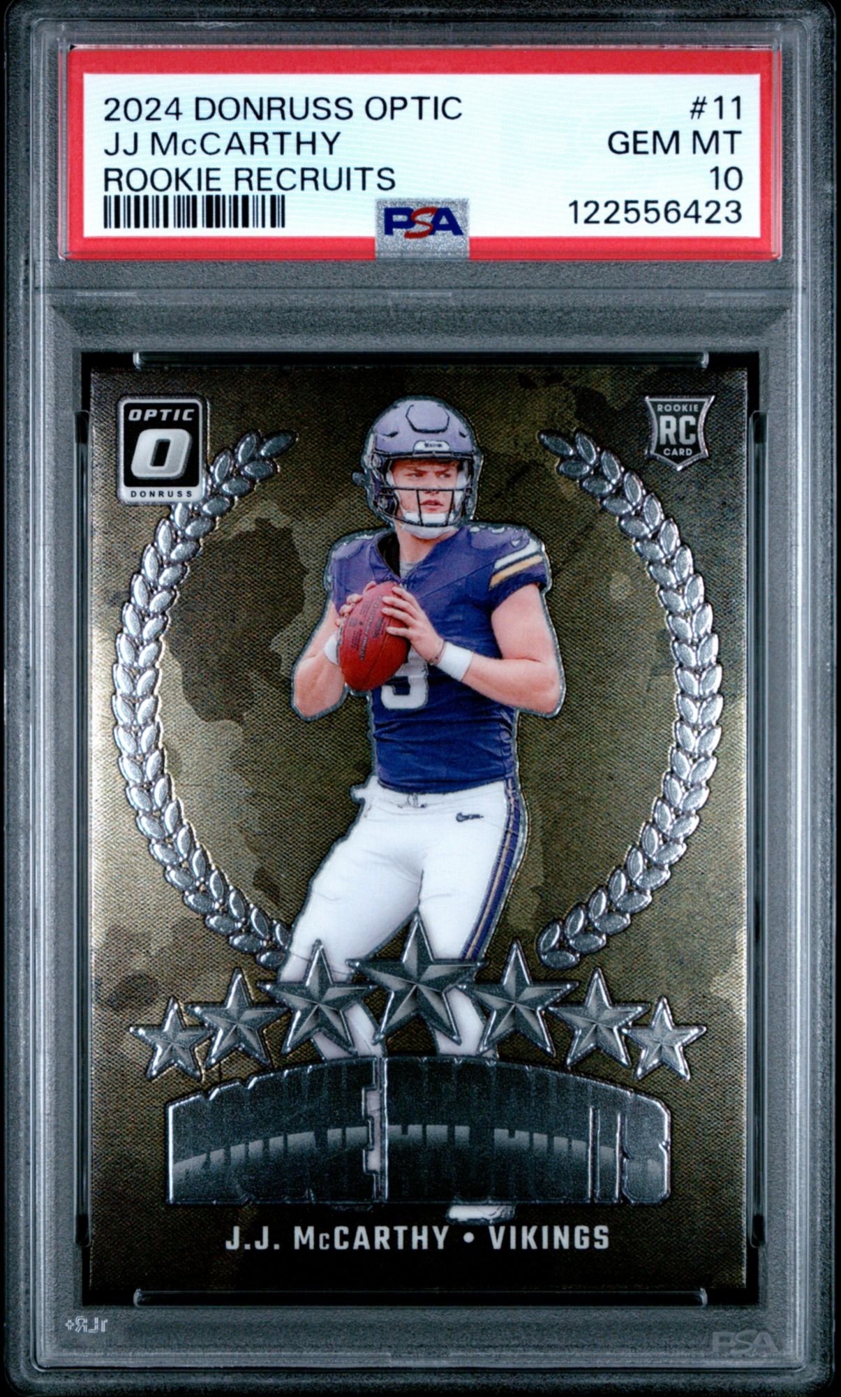Tinman Elite  シングレット US M(JP L 相当) 2024 Panini Donruss Optic Rookie Recruits 11 JJ Mccarthy PSA 10