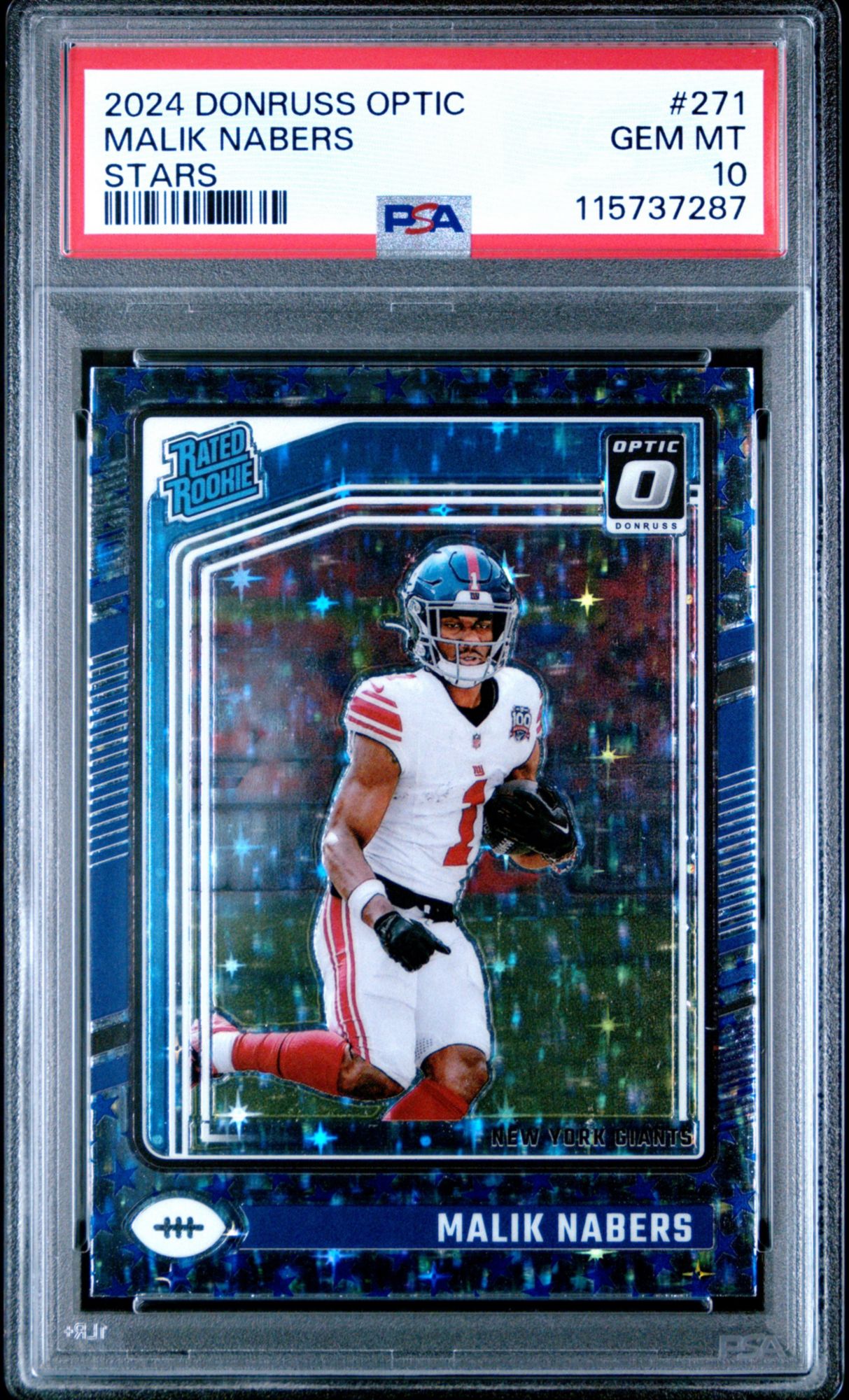 2024 Panini Donruss Optic 271 Malik Nabers Stars PSA 10 | Dick's