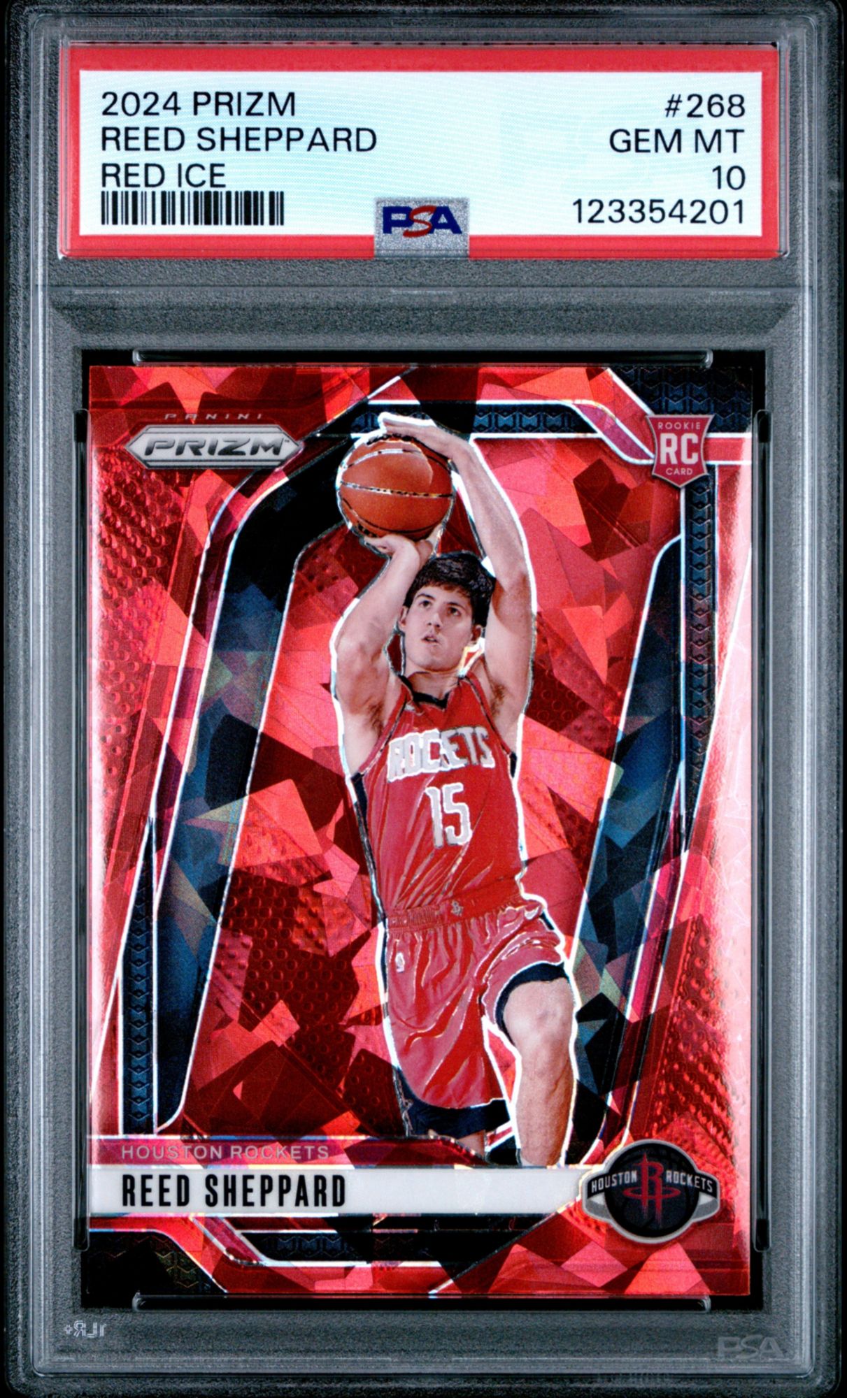 2024 Panini Prizm 268 Reed Sheppard Red Ice PSA 10 | Dick's