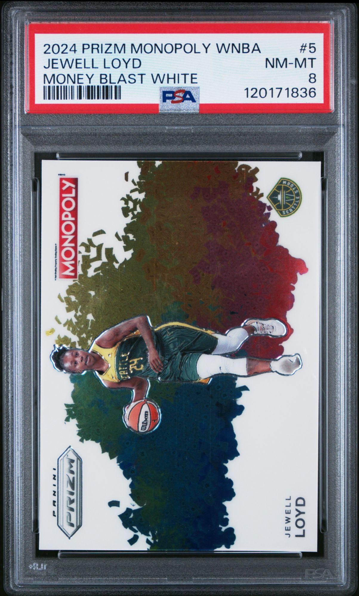 2024 Panini Prizm Monopoly Wnba Money Blast White 5 Jewell Loyd