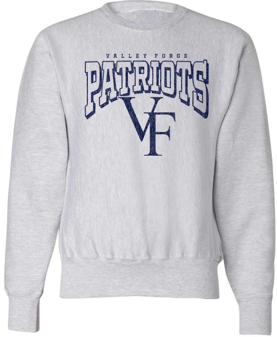 Pel Athletic Adult Valley Forge High School Ash Crewneck