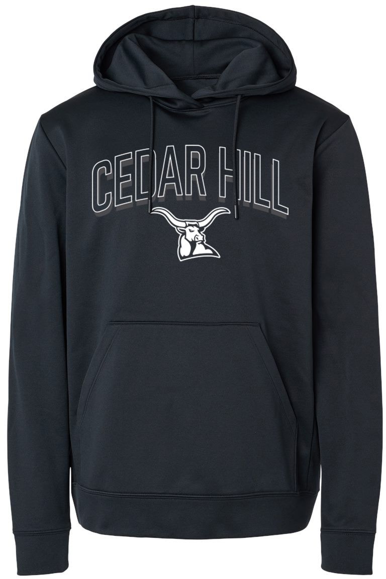 Pel Athletic Adult Cedar Hill High School Black Pullover Hoodie