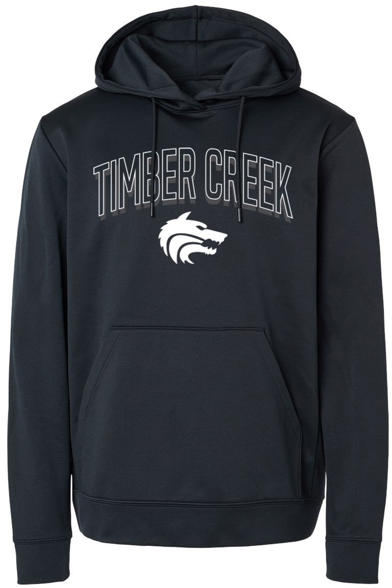 Pel Athletic Adult Timber Creek High School Black Pullover Hoodie