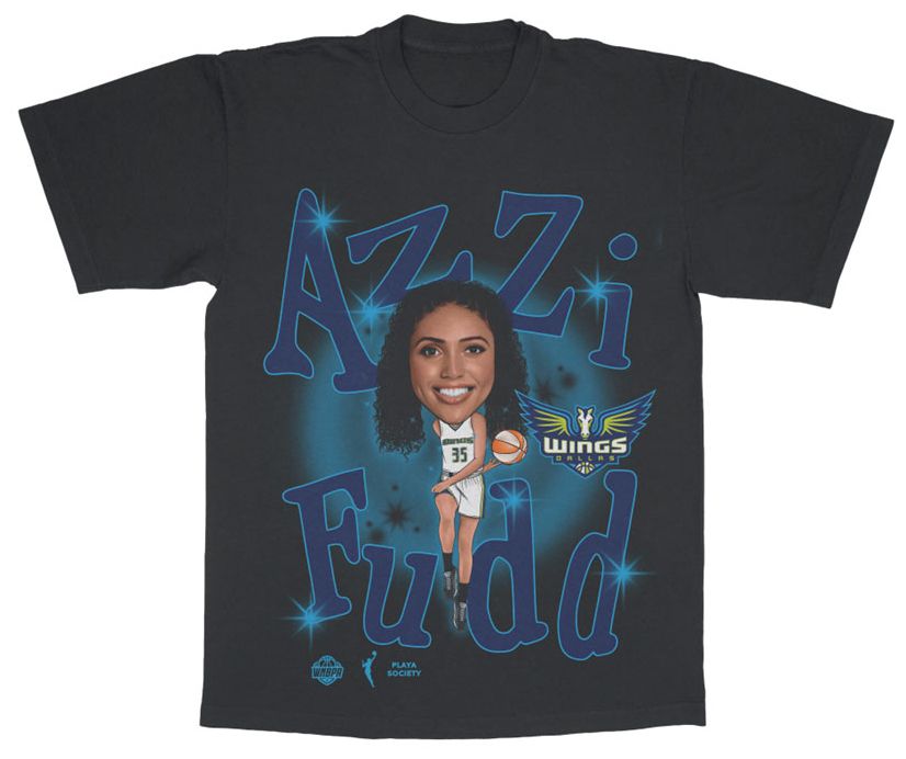 dallasbrand ブラックトレーナー Nova Dallas Playa PLAYA SOCIETY Adult Dallas Wings Black Azzi Fudd Draft T-Shirt