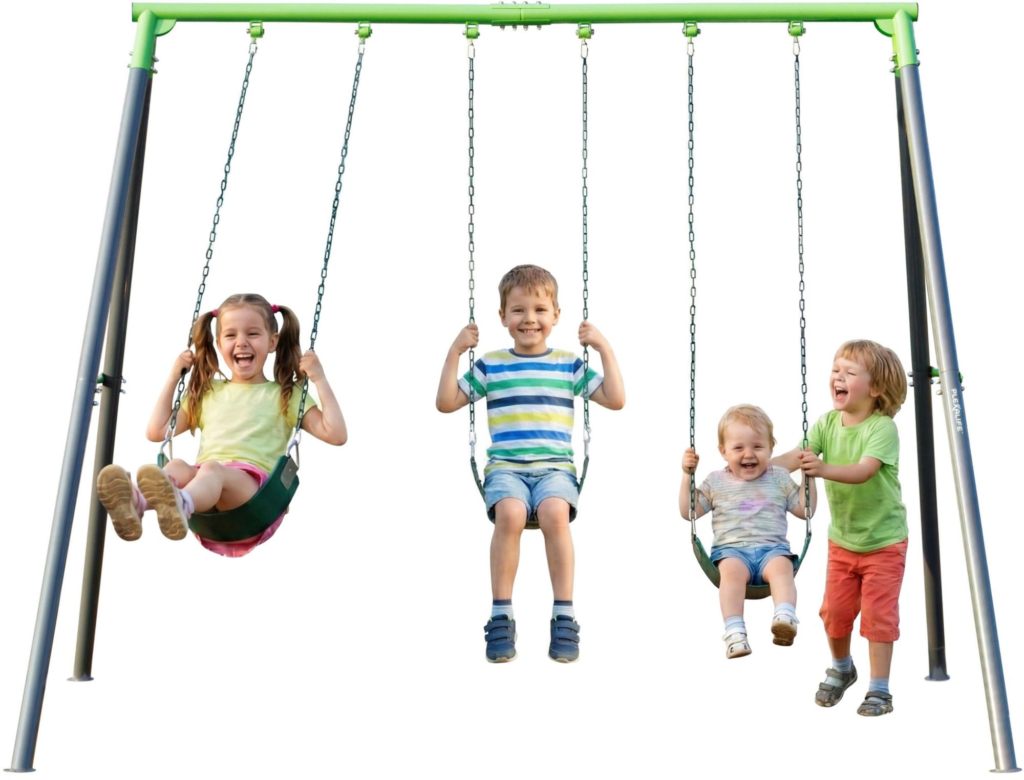 Plexalife 9ft. Heavy-Duty Metal Swing Set - 3 Belt | Dick's