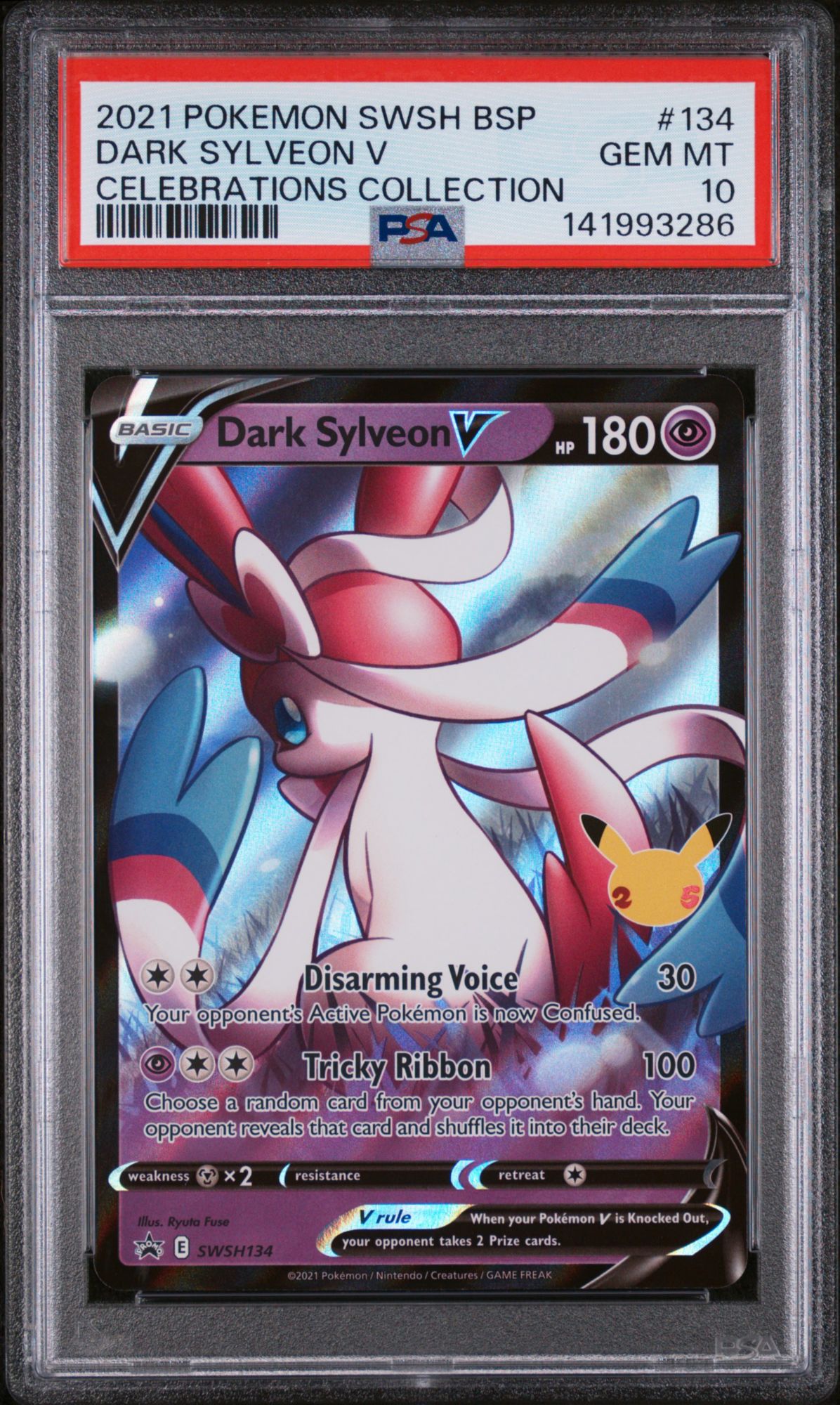 sylveon graded card PSA 10 Japanese Radiant Holo Promo (Graded Card) If 1 of your Pokemon used Angelite during your last turn Sylveon 0915-15 Gem Pack 2