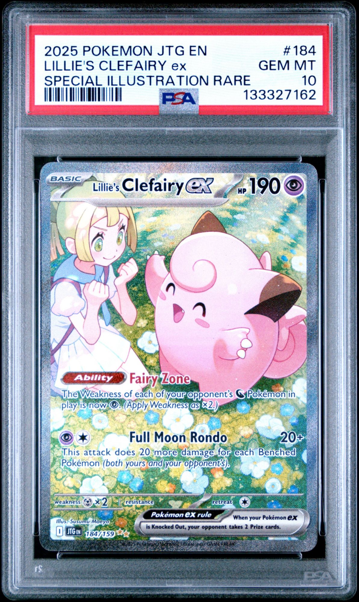 2025 Pokemon JTG En-Journey Together 184 Lillie's Clefairy Ex