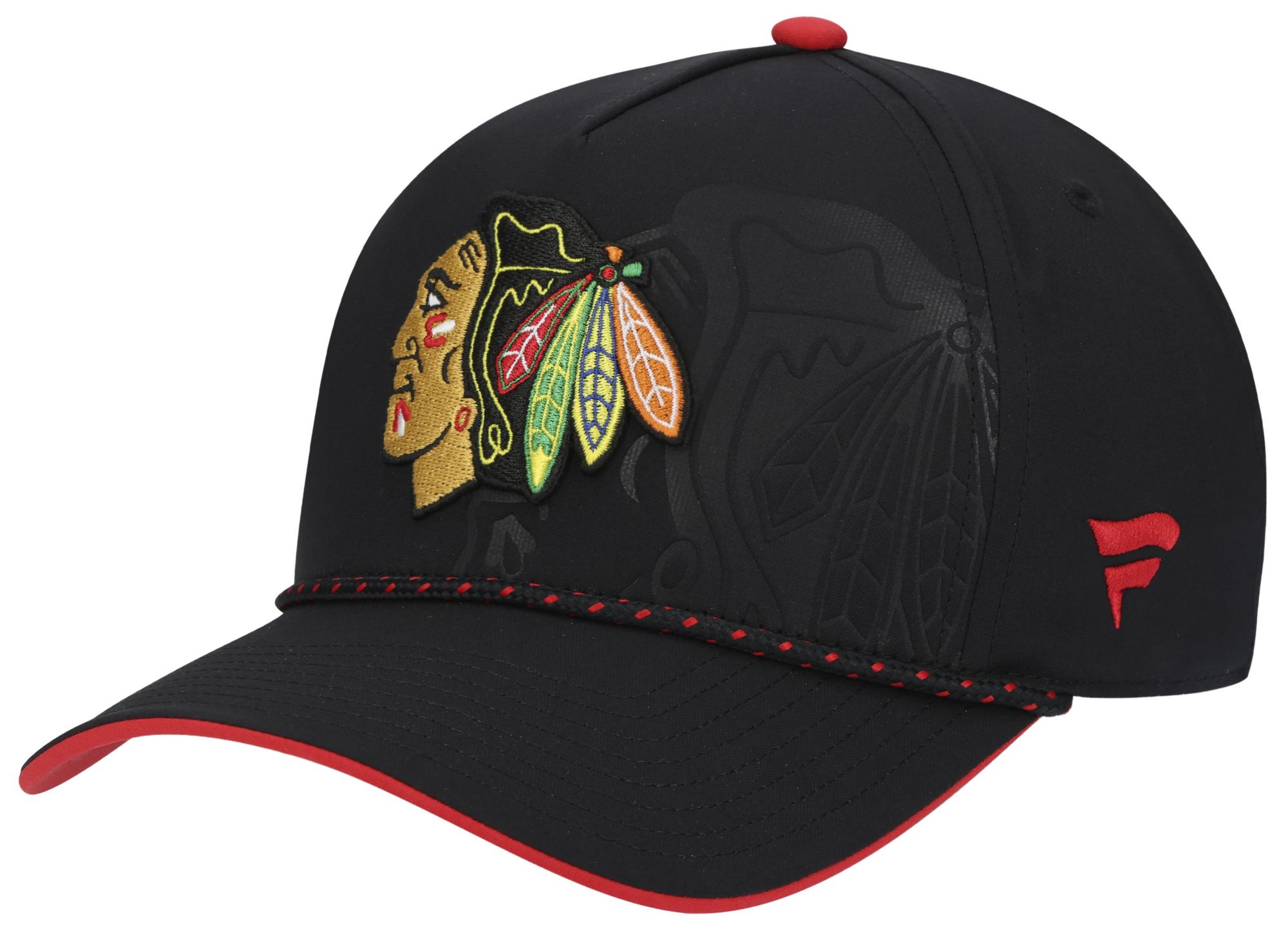 NHL Adult Chicago Blackhawks Black 2026 Draft A-Frame Snapback