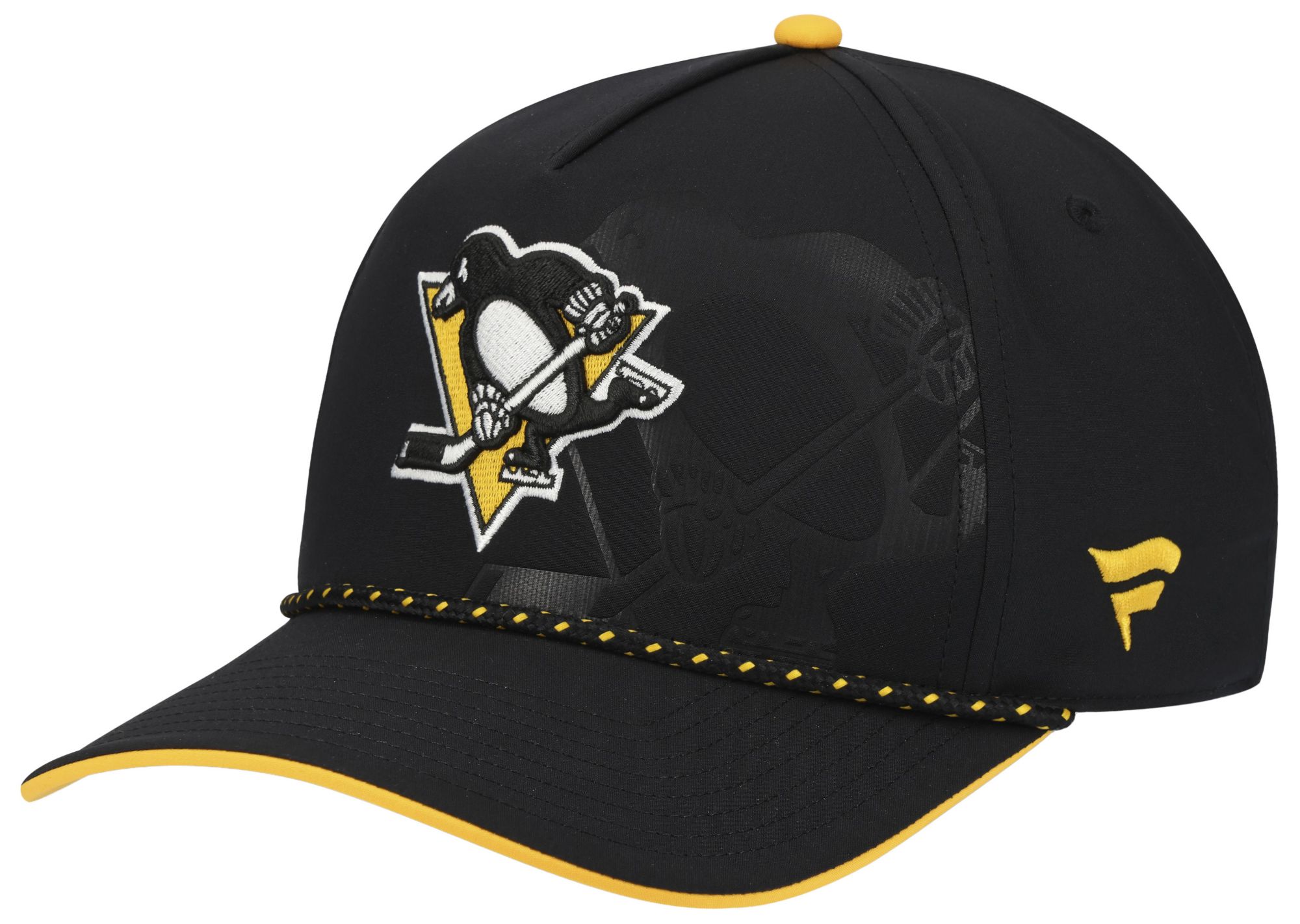 NHL Adult Pittsburgh Penguins Black 2026 Draft A-Frame Snapback