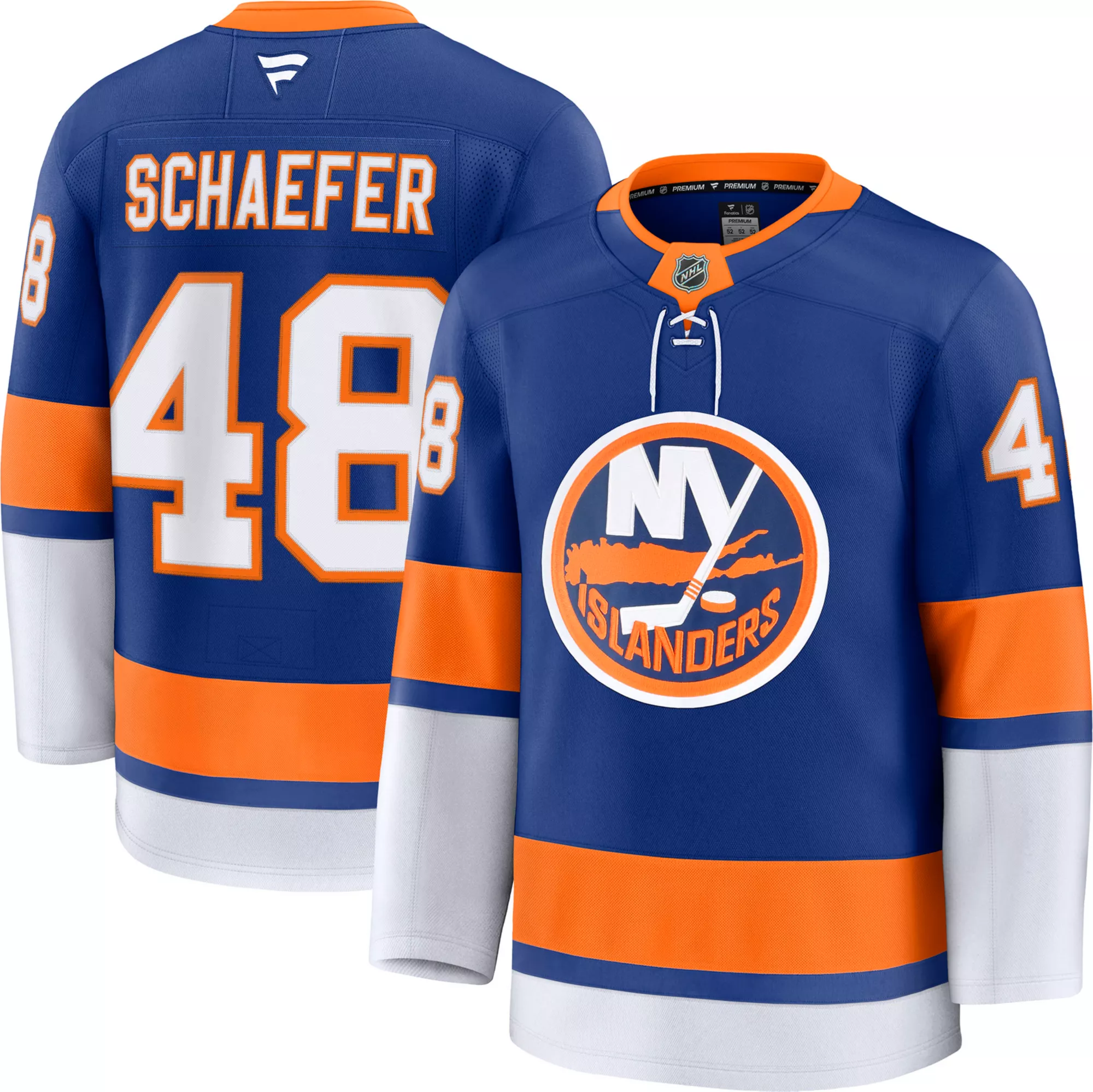 NHL Men's New York Islanders Blue Matthew Schaefer #48 Home Authentic Jersey